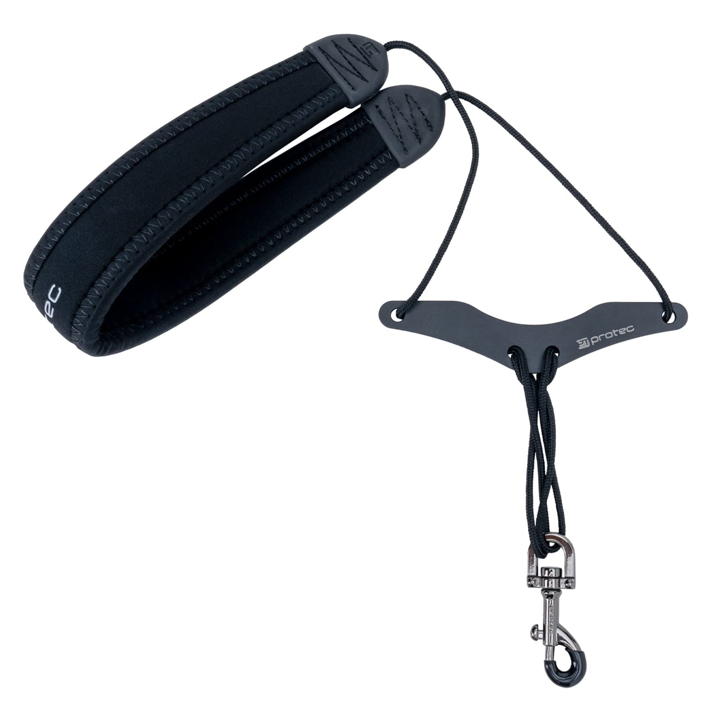 Protec 24-Inch Neoprene Saxophone Neck Strap with Comfort Bar - Black (Model NB305M)
