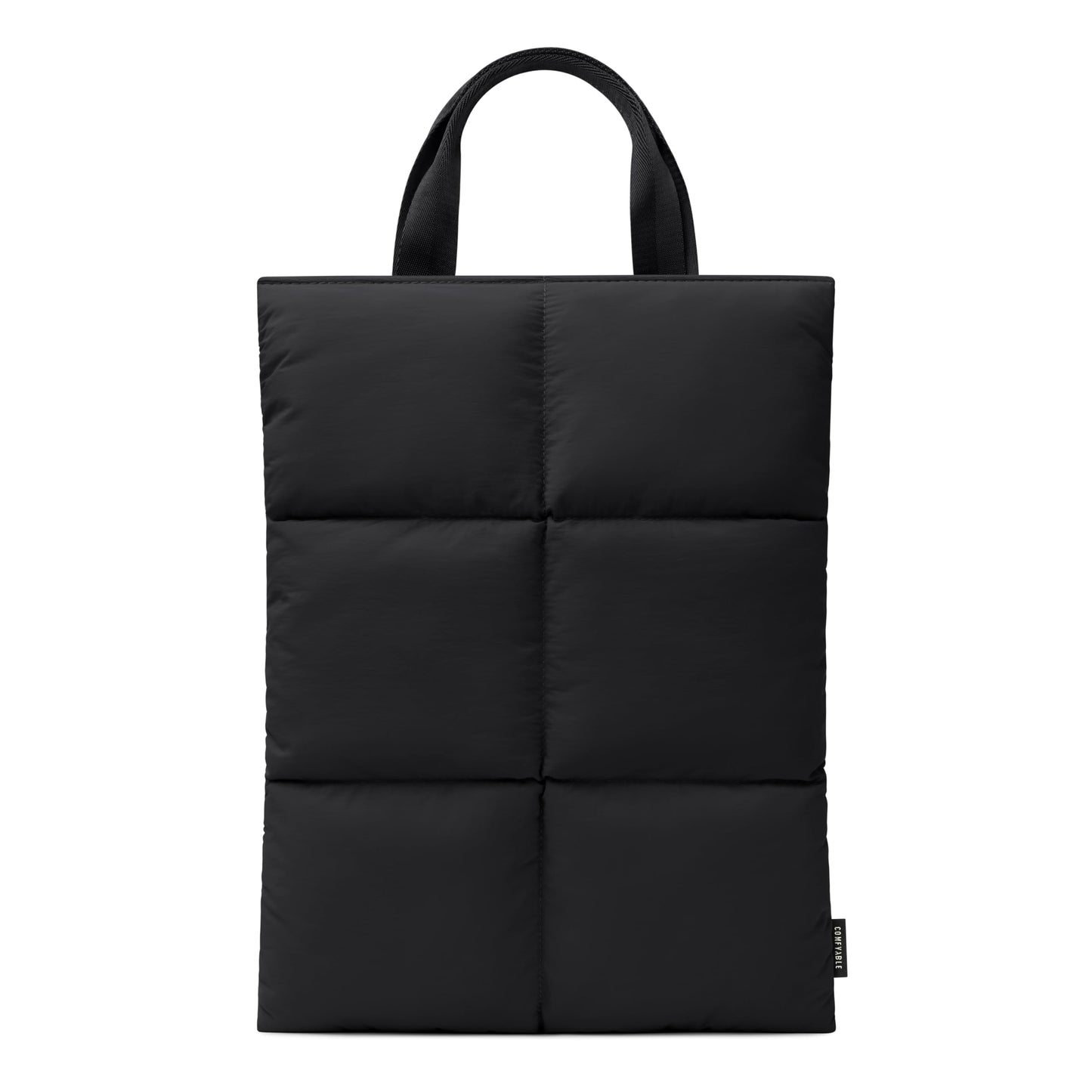 Comfyable Puffy Laptop Sleeve 13 14 Inch, Quilted Puffer Laptop Carrying Case with Handle, Pillow Case Compatible for MacBook Air M4 2025, MacBook Pro M4 Pro/Max, Black