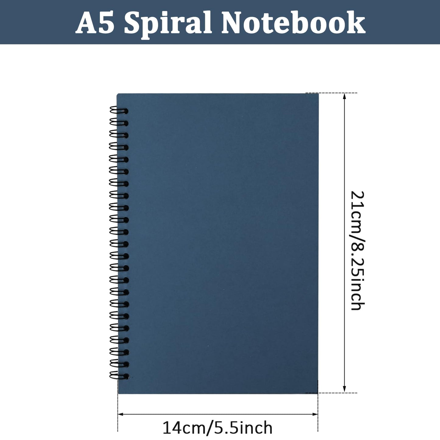 36 Pack Spiral Notebook Journal, A5 Size Lined Spiral Notebook College Ruled Writing Notebooks Bulk Sketchbook Notepad for Office School Supplies, 50 Sheets/100 Pages(9 Colors)