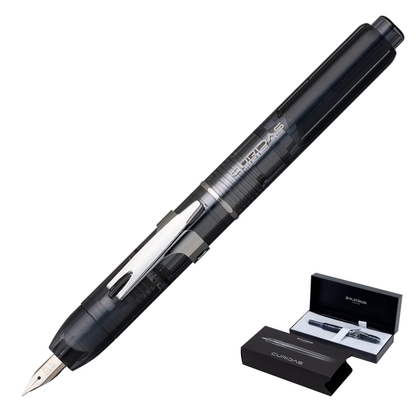 Platinum Fountain Pen, Curidus, Graphite Smoke, Medium Point, PKN-7000#7-3