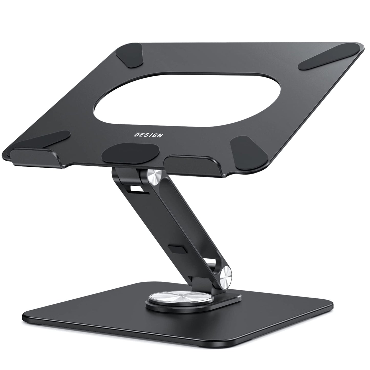 BESIGN LSX7 Laptop Stand with 360° Rotating Base, Ergonomic Adjustable Notebook Stand, Riser Holder Computer Stand Compatible with Air, Pro, Dell, HP, Lenovo More 10-15.6" Laptops, Lapdesk, Black