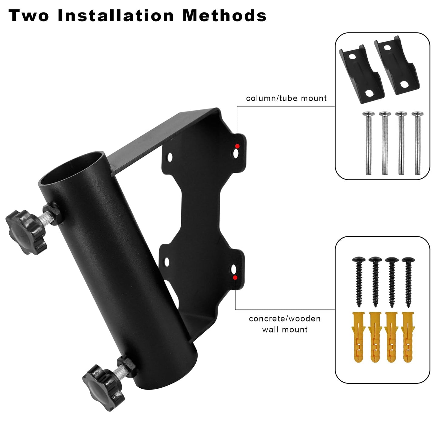 Flag Pole Holder Wall Mount Bracket Multifunctional Adjustable Flag Pole Holder Bracket,Heavy Duty Metal Flagpole Mount for House Balcony Railing Truck Deck 1.2" Inner Diameter Flag Pole Holder Clamp