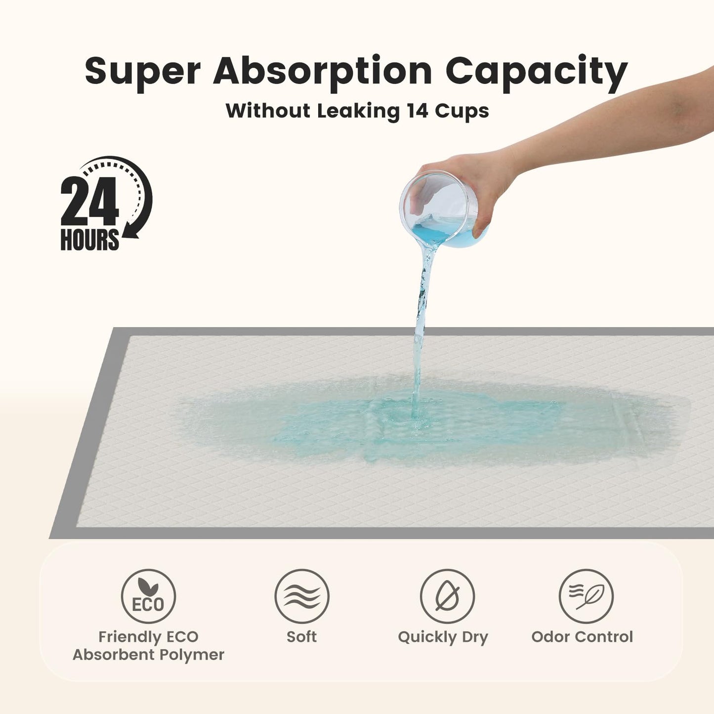 Gardner Pet Extra Large Puppy Pads 94x137 cm, Super Absorbent Puppy Training Pads with Non-Slip Design, Fast Drying, Multi-Purpose, Suitable for Wide Range of Scenarios, 25 Count