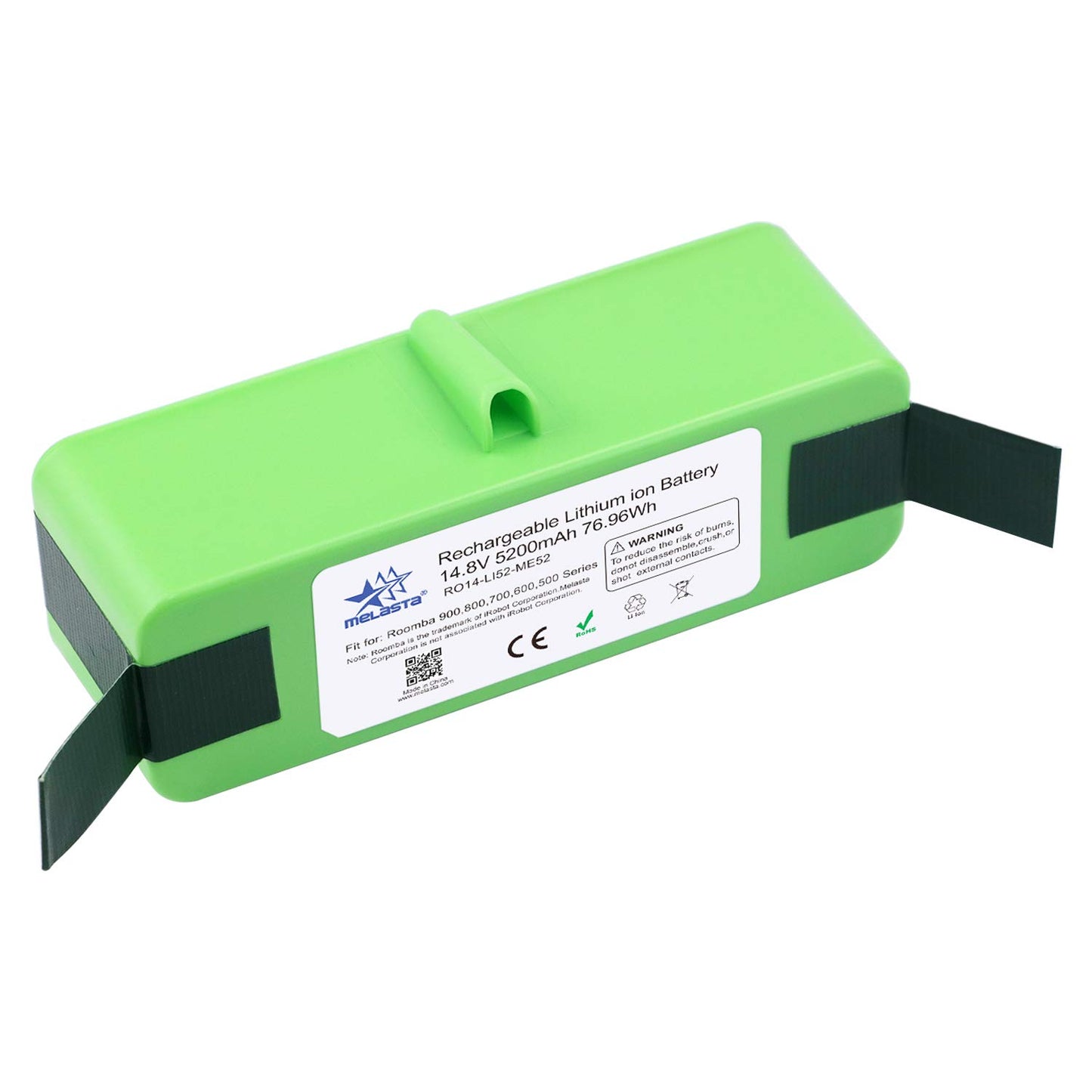 melasta 14.8V 5200mAh Lithium ion Battery Replacement Compatible with iRobot Roomba 980 960 985 690 801 850 860 870 880 891 895 770 780 790 640 650 652 655 665 670 671 675 680 685 695