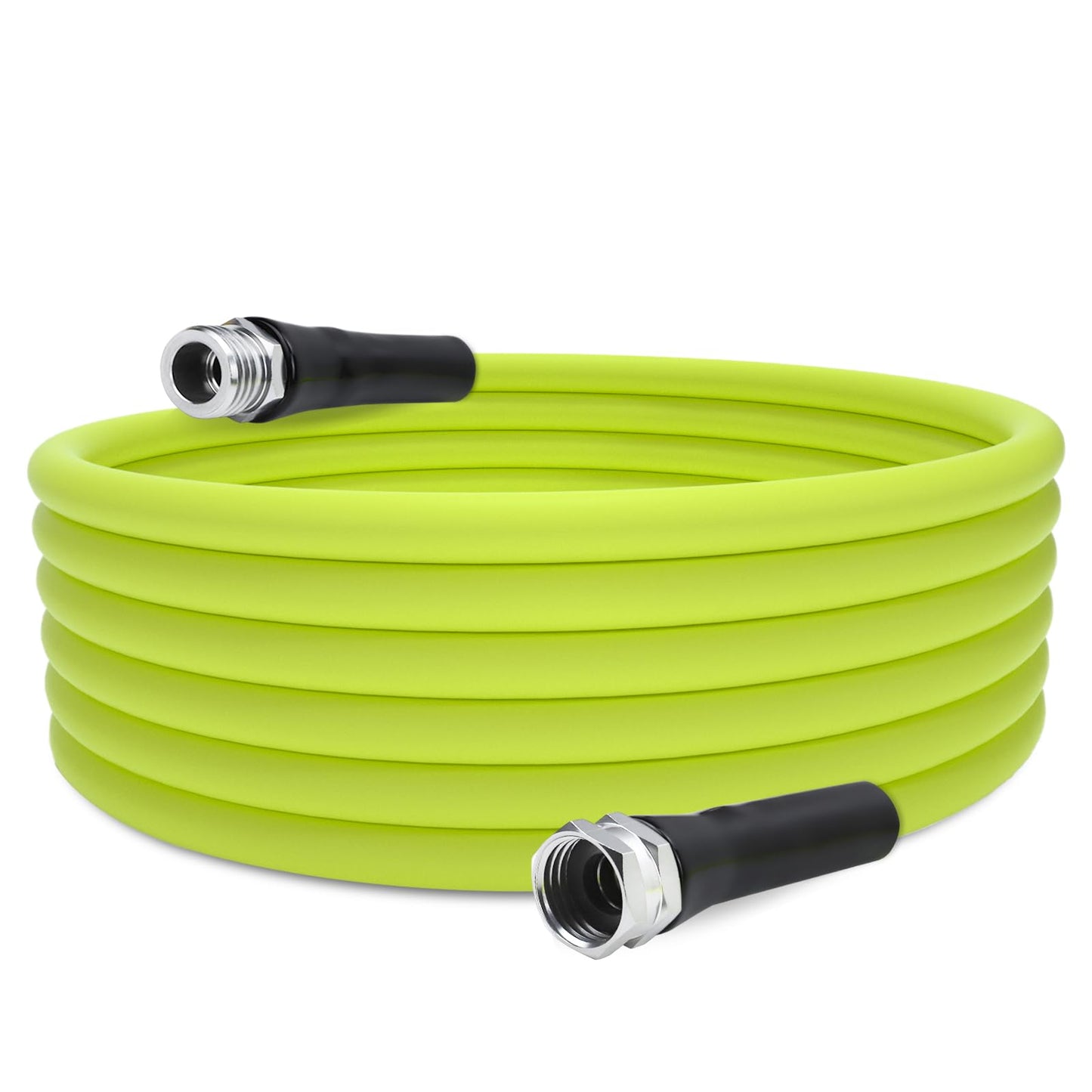 TIPHOPE 25FT Garden Hose with Aluminum 3/4”GHT Connector Fitting Heavy Duty Garden Water Hose with Swivel Grip Handle,Flexible 5/8”Inner Diameter Water Hose for RV Camper Lawn Yard,350PSI Burst Rating