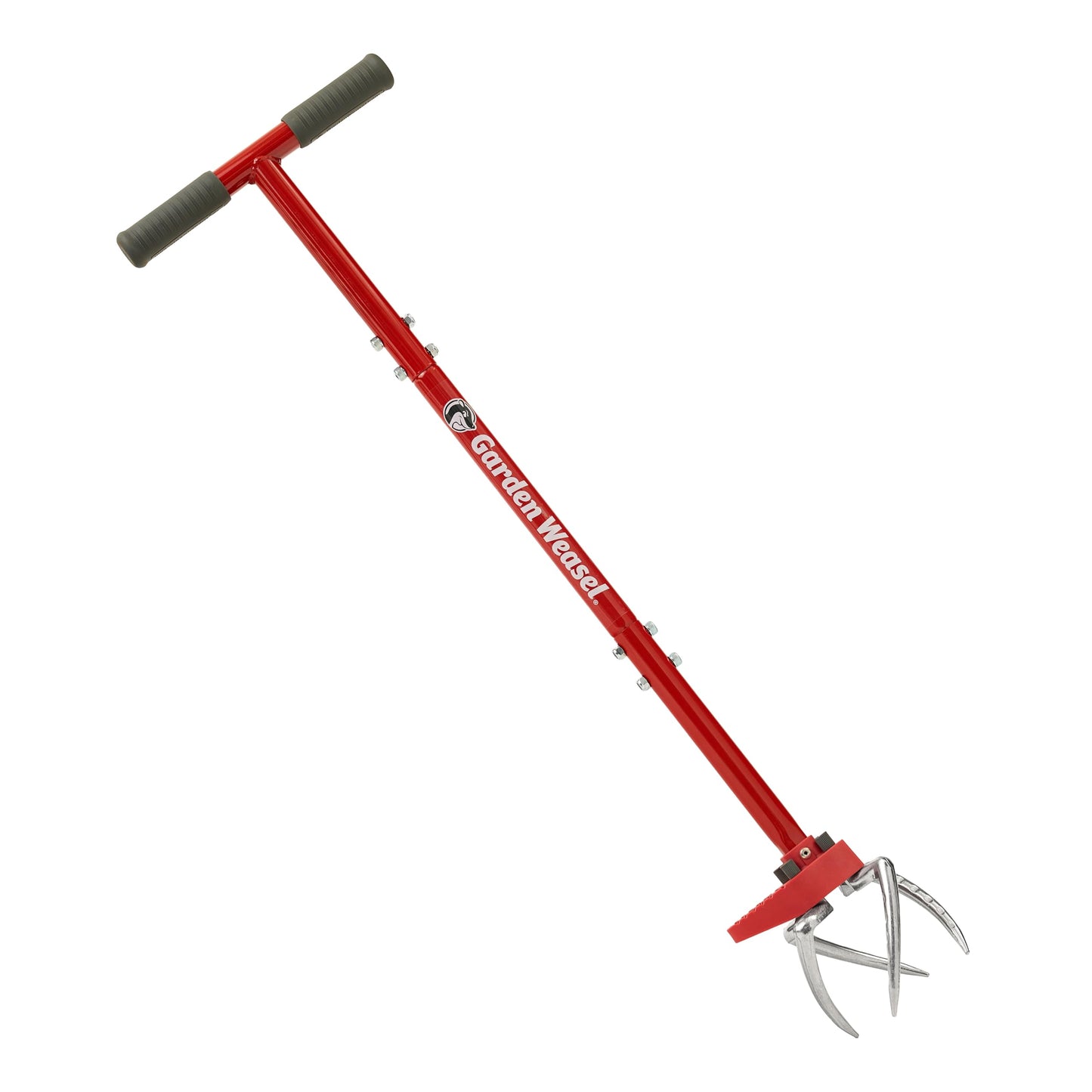 Garden Weasel Claw Pro Garden Tiller and Cultivator Tool – Twist-Action Soil Loosener with Adjustable Carbon Steel Tines, Ergonomic Handle, and Footplate Latest Model 91334-3