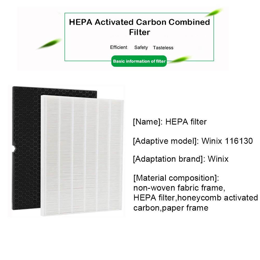 I clean Replacement winix 5500-2 Air Purifier Filter, Compatible with 116130 Replacement Filter H(1 Packs Hepa Filter&A Activated Carbon Filter)