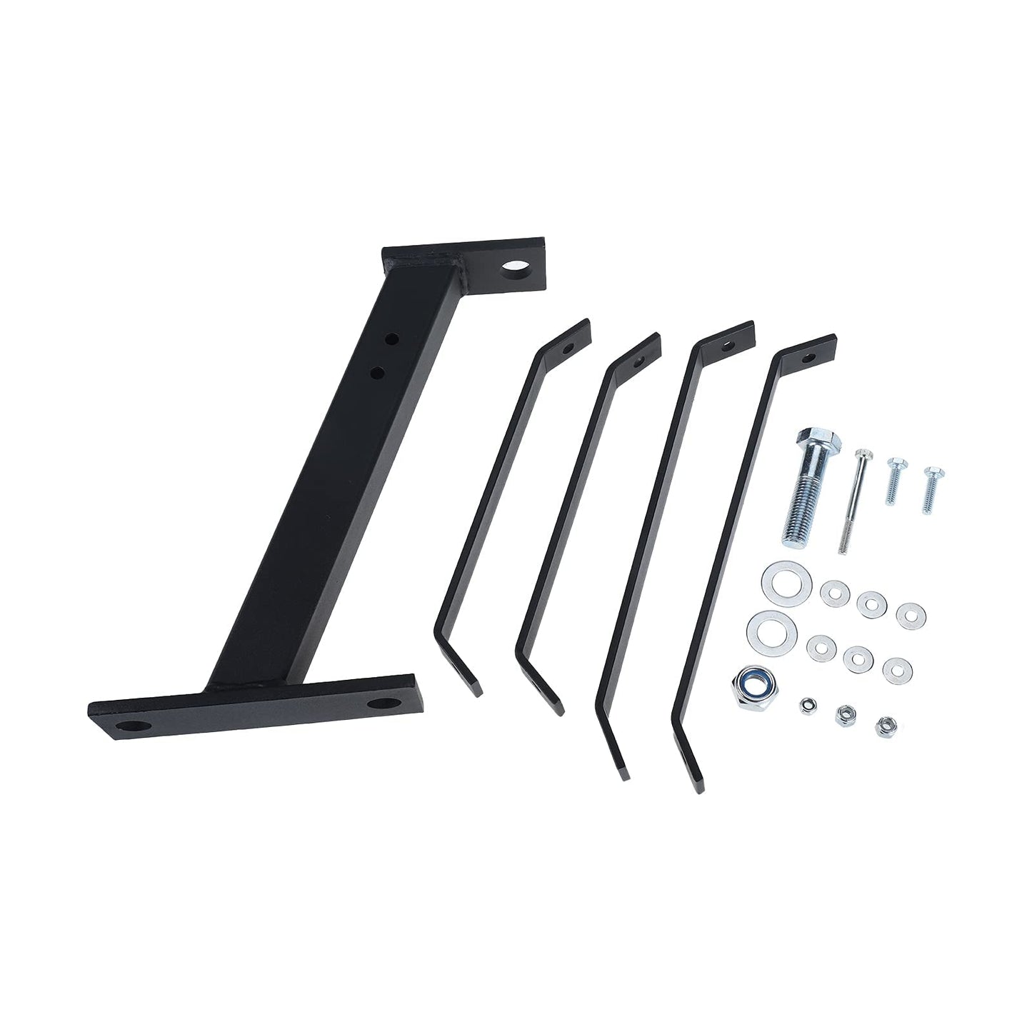 Yaegoo Lawn Mower Hitch, Garden Tractor Trailer Hitch Receiver Solid Iron Construction - Black
