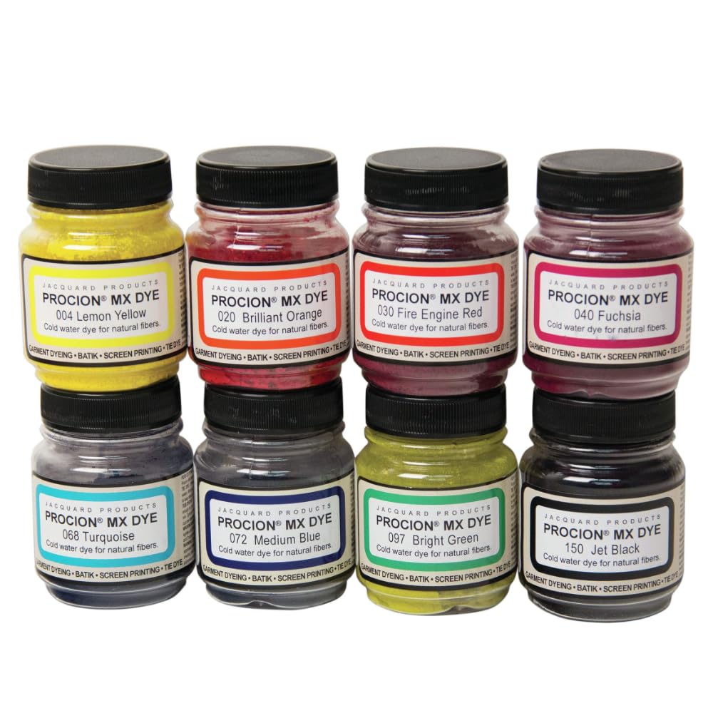 Jacquard Procion Mx Dye Set-8 Colors PMX108S
