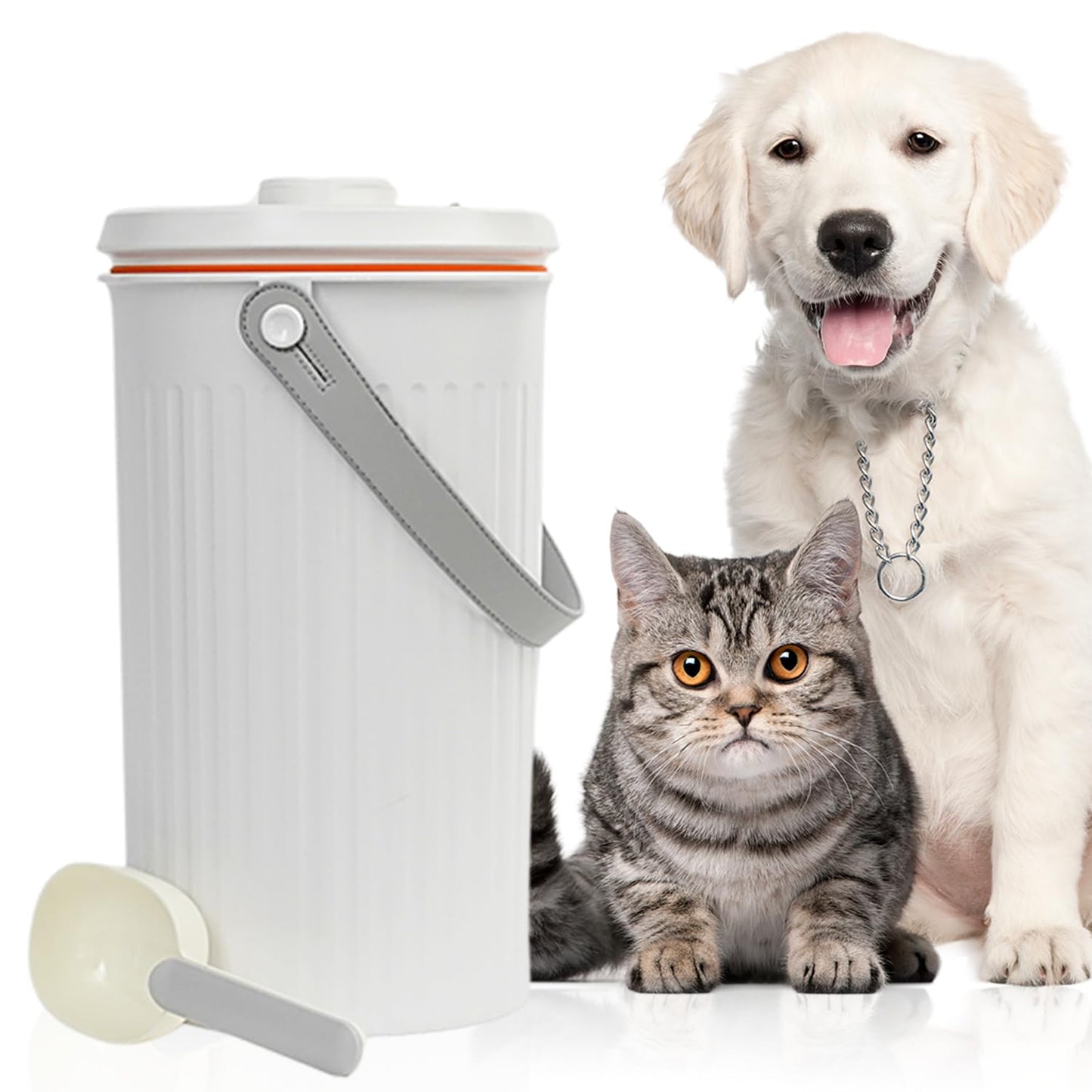 LubadiPaw Automatic Monitor Vacuum Airtight Dry Dog Food Storage Container, Travel Pet Food Storage Containers with Lids, Desk Cat Bin Good Containers 10L