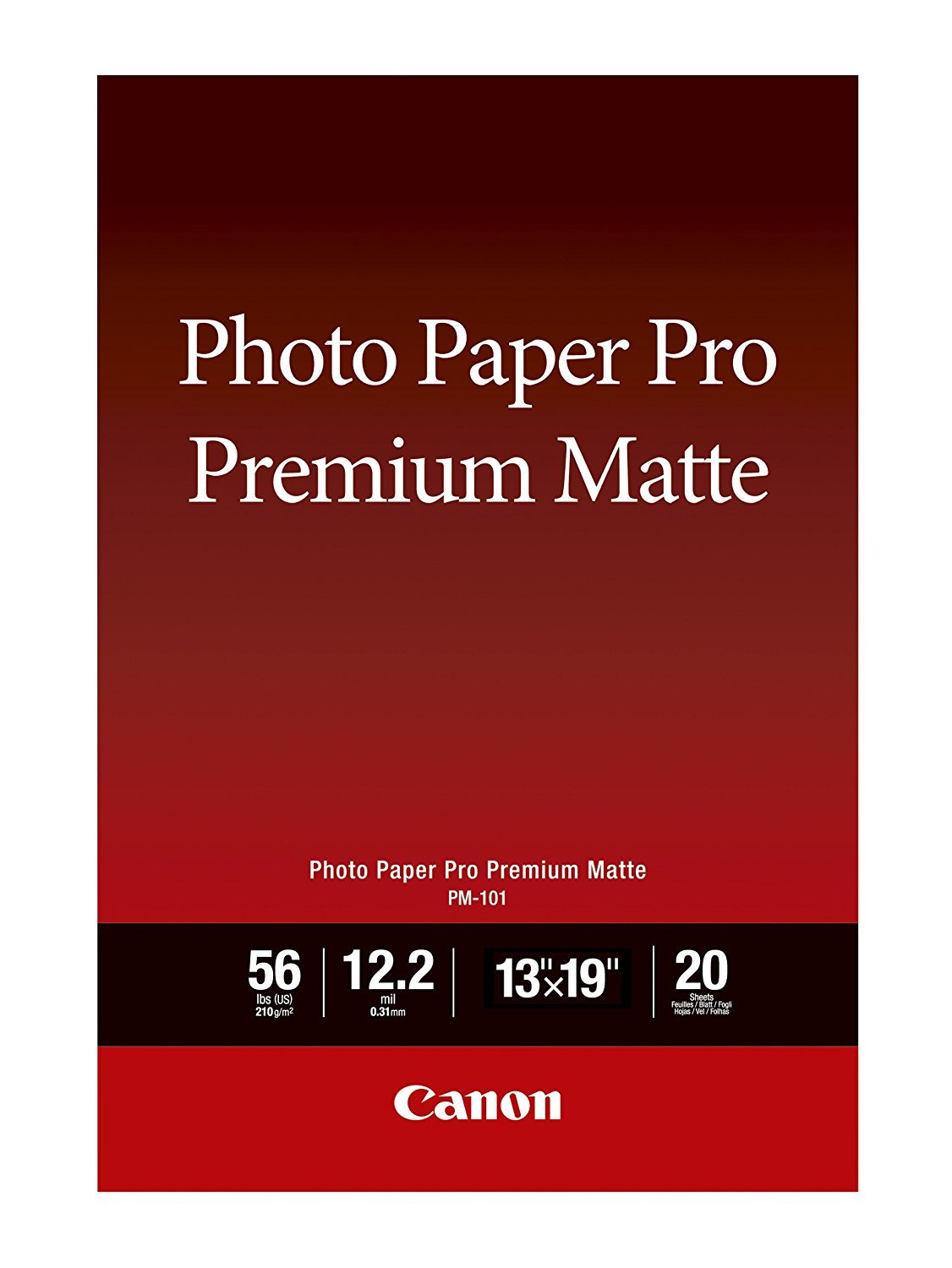 Canon Premium Photo Paper, Matte, 13 x 19-Inch/20 Sheets
