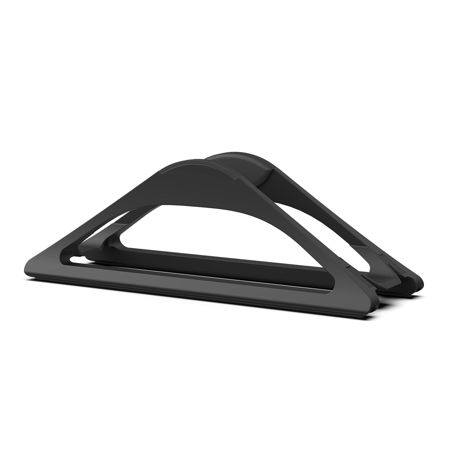 HumanCentric Vertical Laptop Stand for Desks in Matte Black, Upright Adjustable Holder to Dock Apple MacBook, MacBook Pro, and Other Laptops to Organize Work & Home Office, Automatic Grip