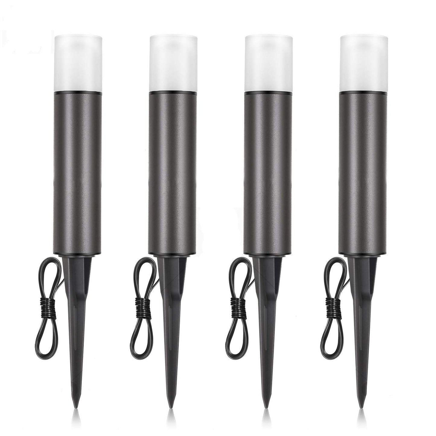 LNDXING Landscape Lights, 12V 3W Low Voltage Outdoor Landscape Lights Lighting, 4 Pack IP65 Waterproof 3000K Warm White Pathway Garden Yard Patio Lamp
