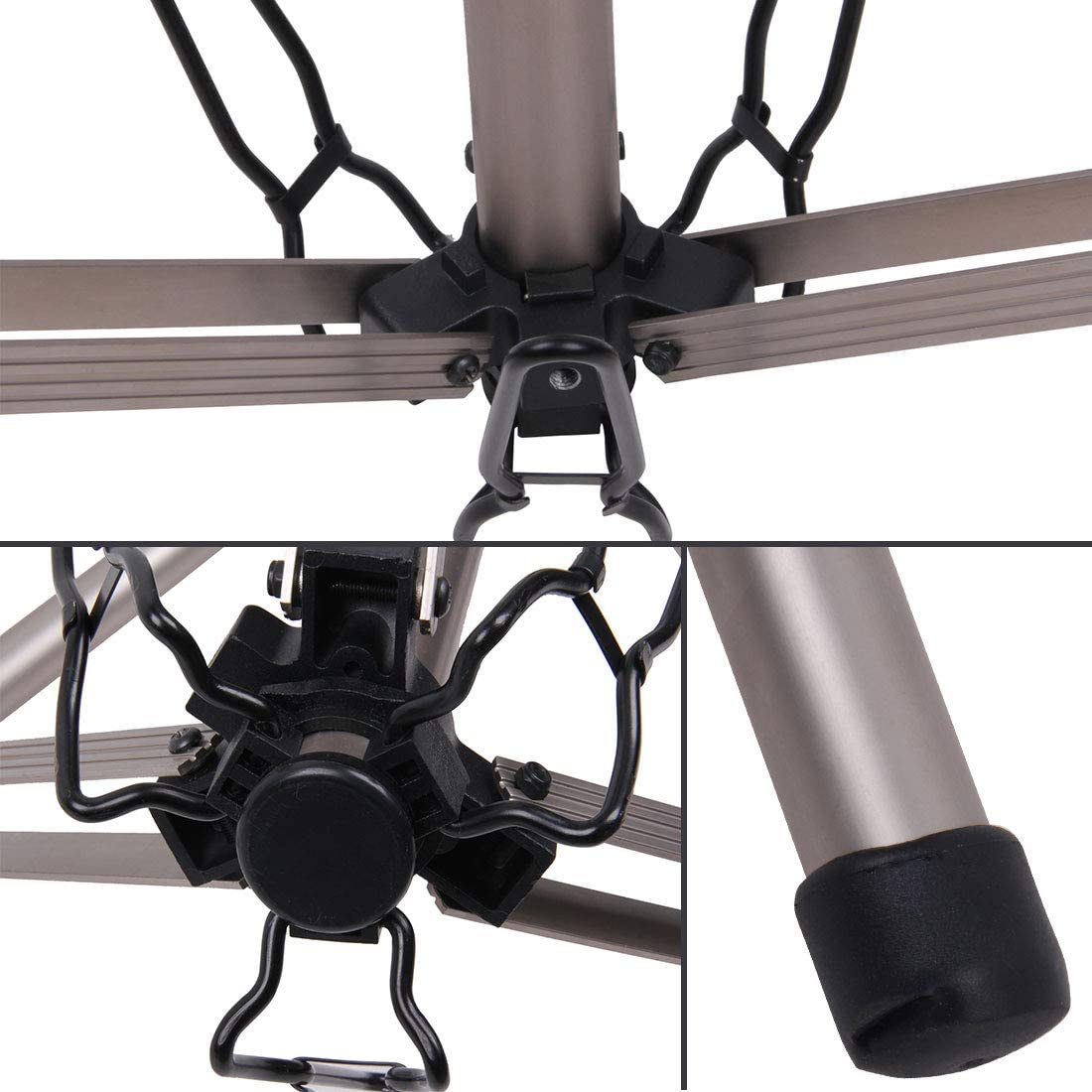 NEWSHAIR Premium Aluminum Stand Tripod Holder 68In Adjustable Wig Head Stand Portable Wig Head Tripod Silver Mannequin Head Holder for Cosmetologist Hairstylist Barber and Individuals Wig Stand Tripod Holder Come with Black Travel Bag