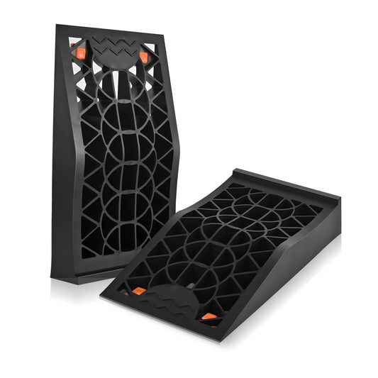 MEROBLE Car Ramps for Low Profile Cars, Portable Vehicle Ramps for Garage, Tire Ramp for Jack Support and Lift Low Chassis Cars, 2 PCS