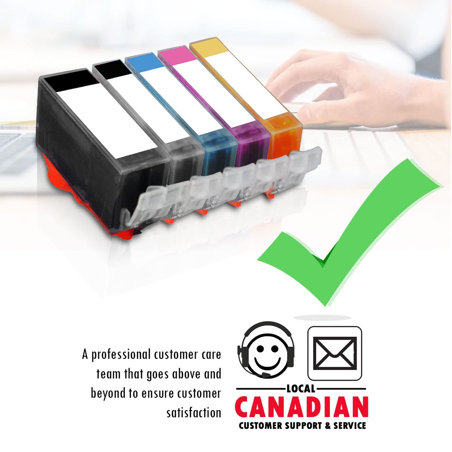 3 Set of 5 Inkfirst Compatible PGI-220 CLI-221 Ink Cartridges Replacement for Canon PGI220 CLI221 PIXMA MP560 MP620 MP640 MP980 MP990 MX860 MX870 iP3600 iP4600 iP4700 Black Cyan Magenta Yellow