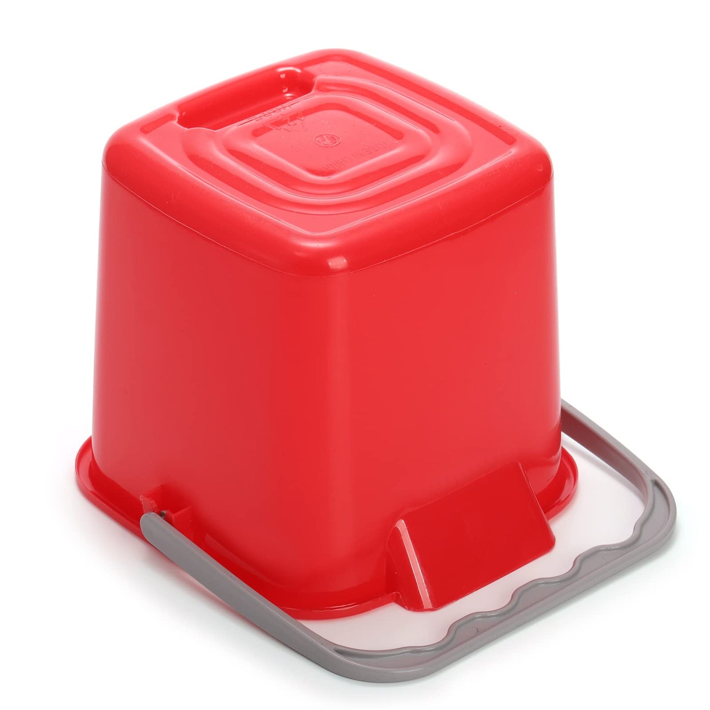 Peohud 4 Pack Sanitizing Buckets, 3 Quart Small Cleaning Pail, Square Cleaning Bucket Detergent Bucket with Spout and Handle for Home, Offices, School, Commercial Use