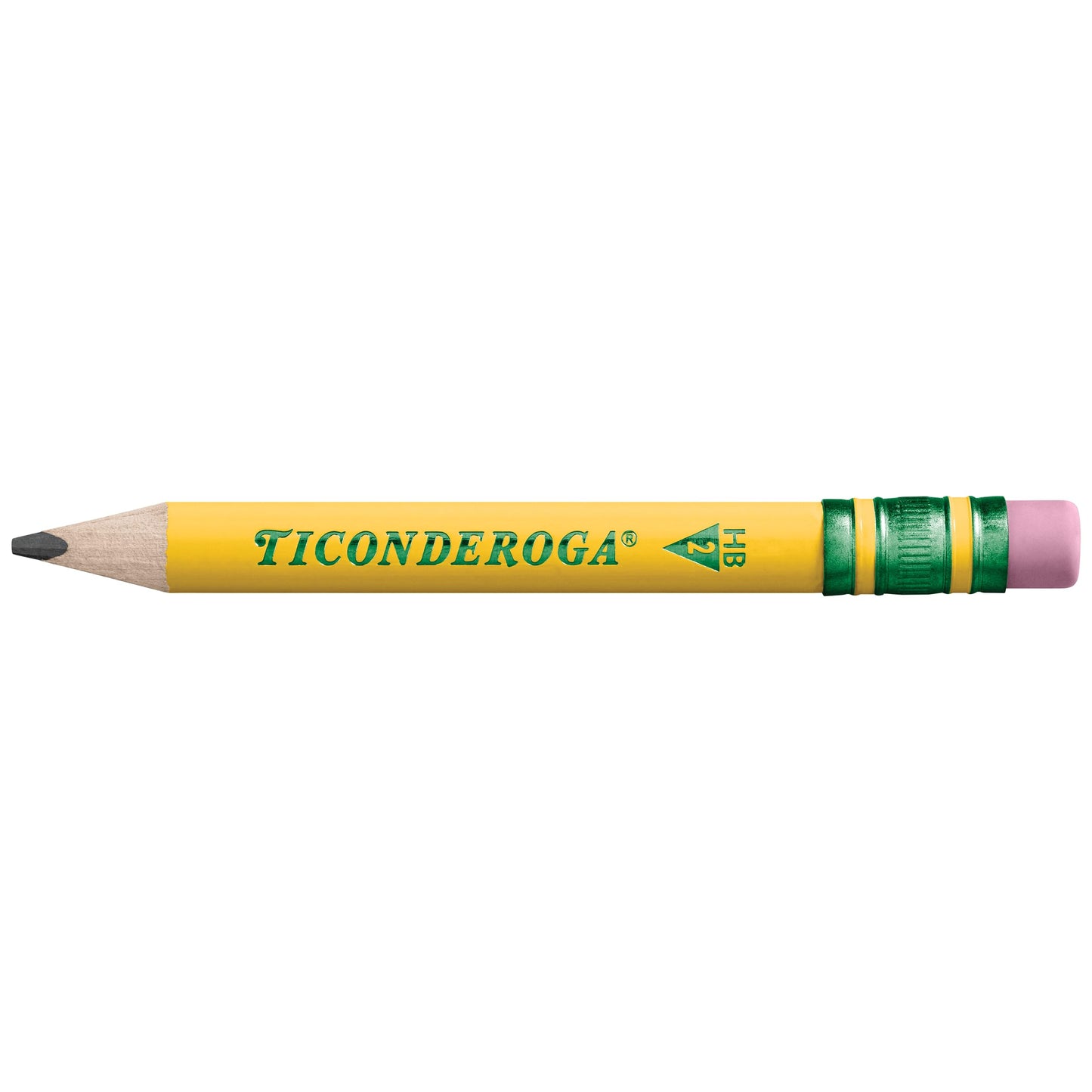 Ticonderoga My First Short Triangular Wood-Cased Pencils, #2 HB Soft, Yellow, 36 Count