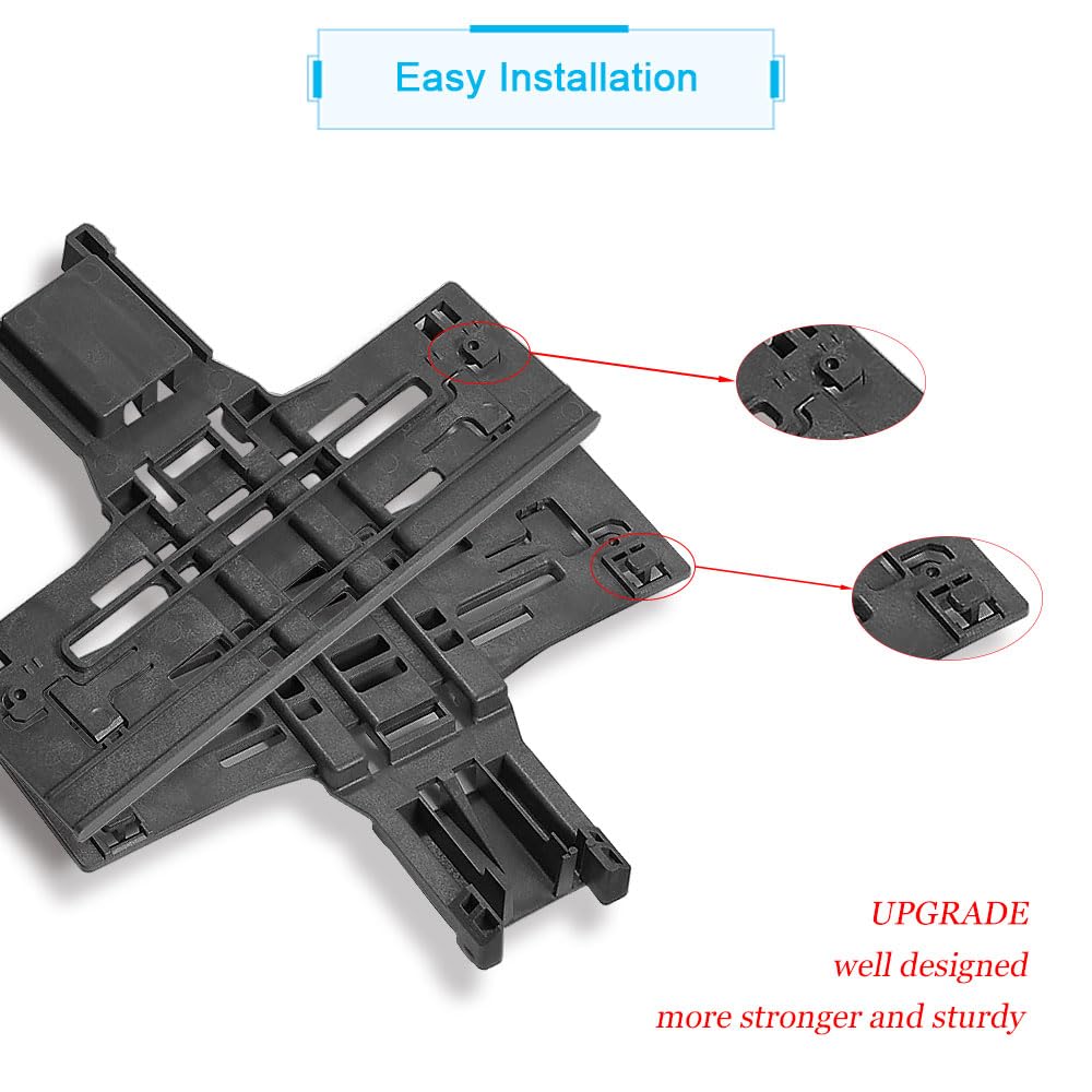 W10546503 Upgraded Dishwasher Upper Rack Adjuster Replacement for Kitchenaid Whirlpool Dishwasher Parts Replaces W10418314, W10306646, WPW10546503(2 pack)
