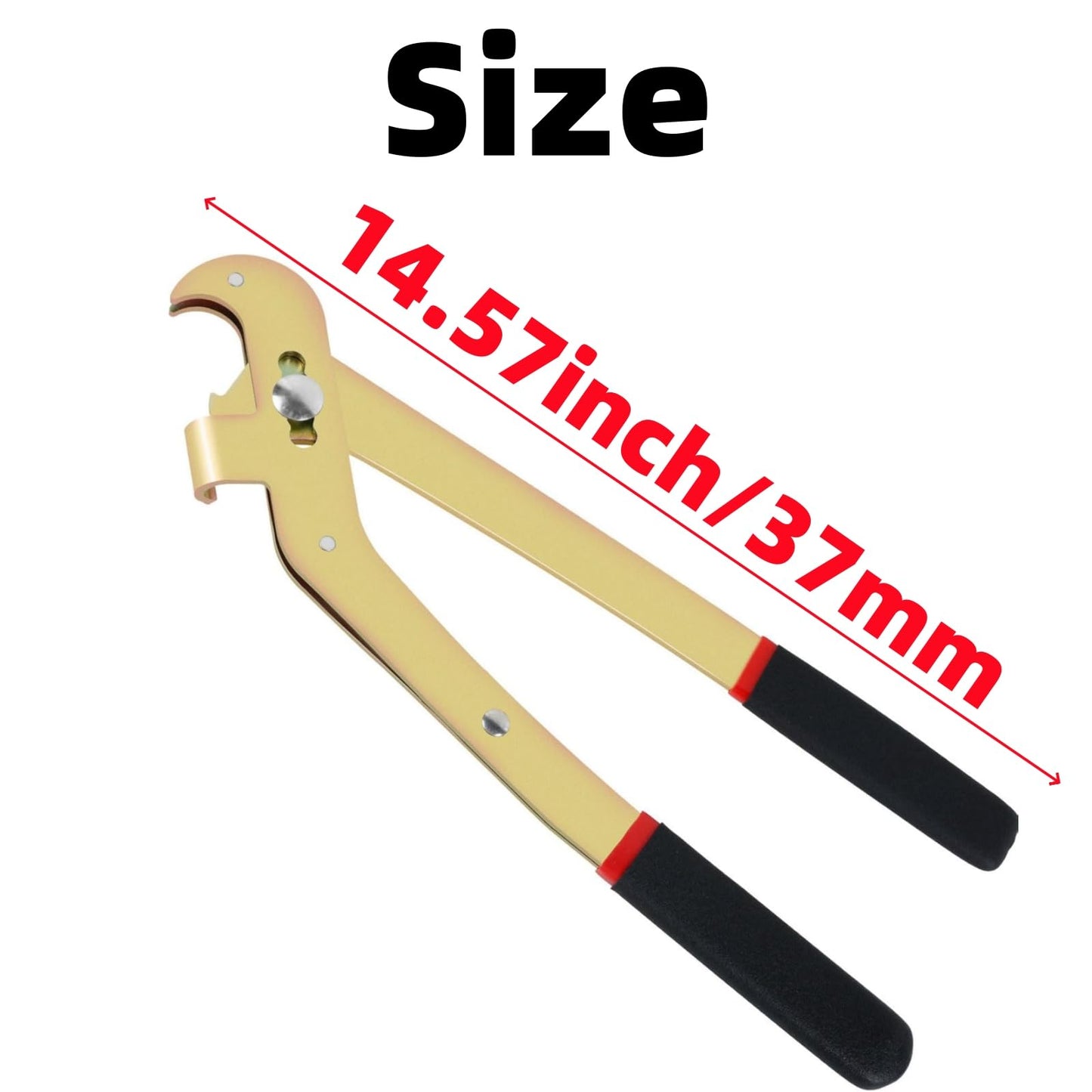 SLY-10500 14Inch Parking Brake Cable Coupler Removal Tool Pliers Fits for Vans SUV Dodge Ford GM Models Includes All Since The 80s (Not Fit Truckss)