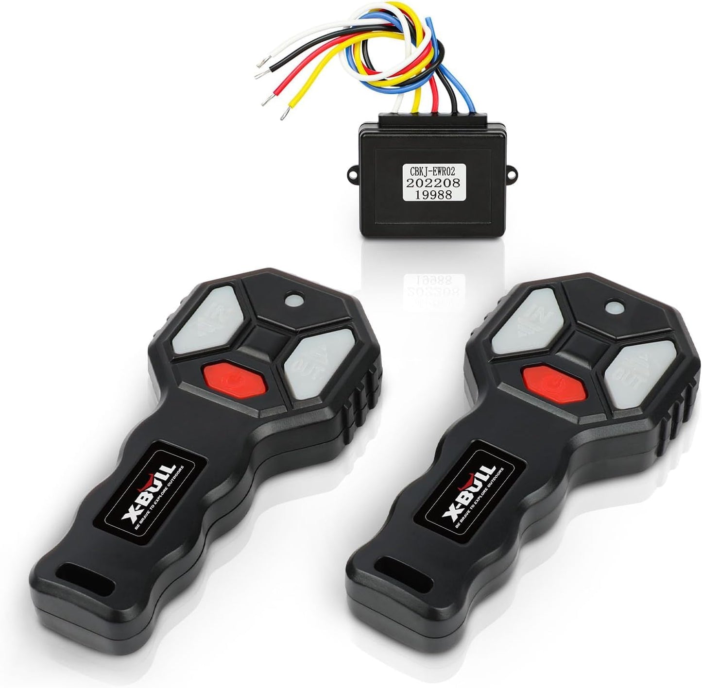 X-BULL Wireless Winch 2 Remote Control Kit Handset Switch Car ATV SUV 12V (Black)