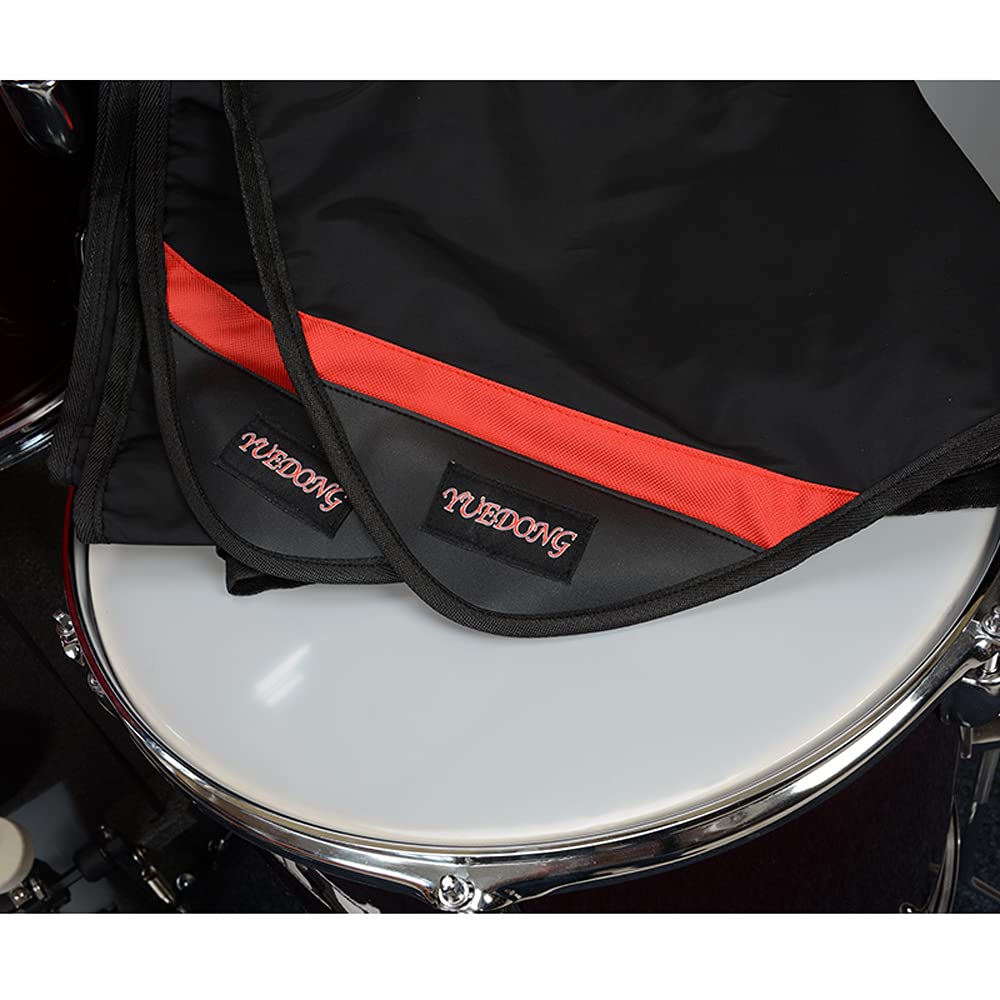 Drum Set Dust Cover Water-Resistant Fabric Cover With Sewn-in Weighted Corners, 80 x 108 Inch
