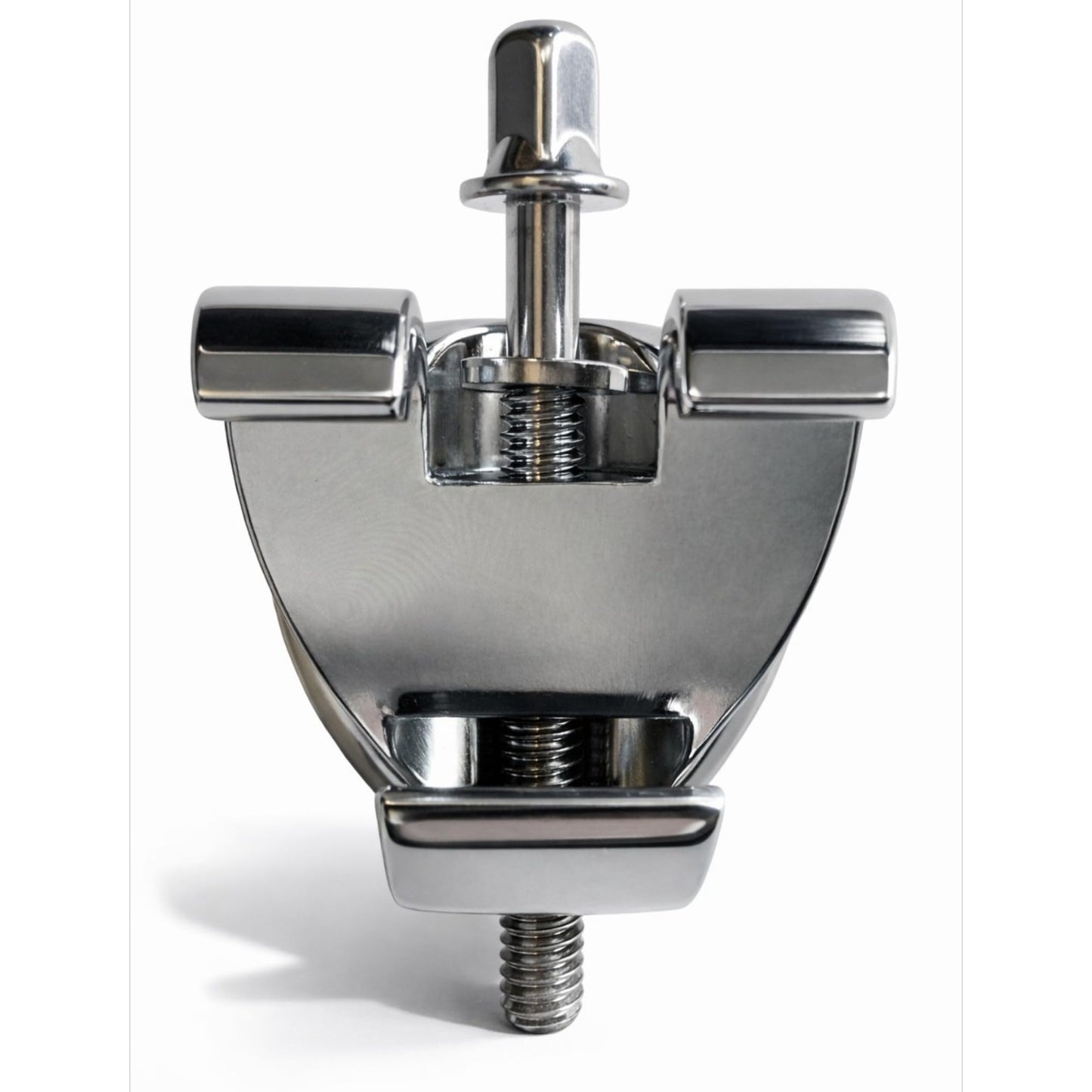 Cowbell Mount Bracket for Drums, Hoop Clamp for Cowbell, Tambourine, Splash Cymbal and Auxiliary Percussion, Fits Tom Hoops and Rounded Bass Drum Hoops