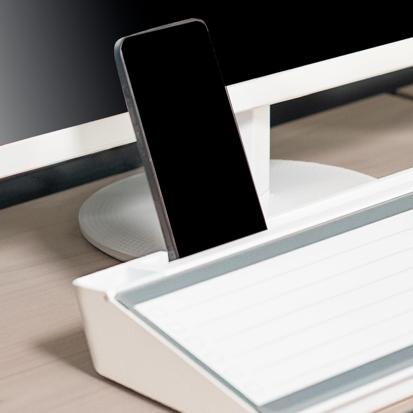 Quartet Desktop Whiteboard, Glass Dry-Erase Surface, 18” x 6”, Flip Top, Includes 4 Templates, 1 Marker and a Microfibre Towel (Q09010-CA)
