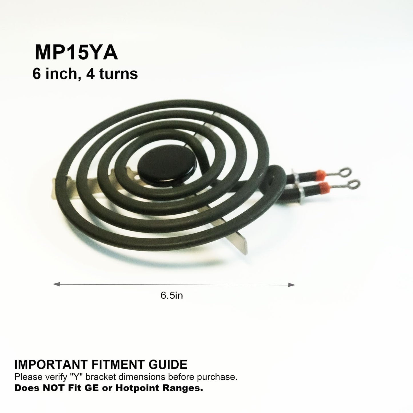 4-Pack MP22YA Electric Range Burner Element Set (2x MP15YA 6" & 2x MP21YA 8") Surface Coil Units for Whirlpool, Kenmore, Maytag, KitchenAid, Amana Stove - Replaces WP314014, 540331014, 484783