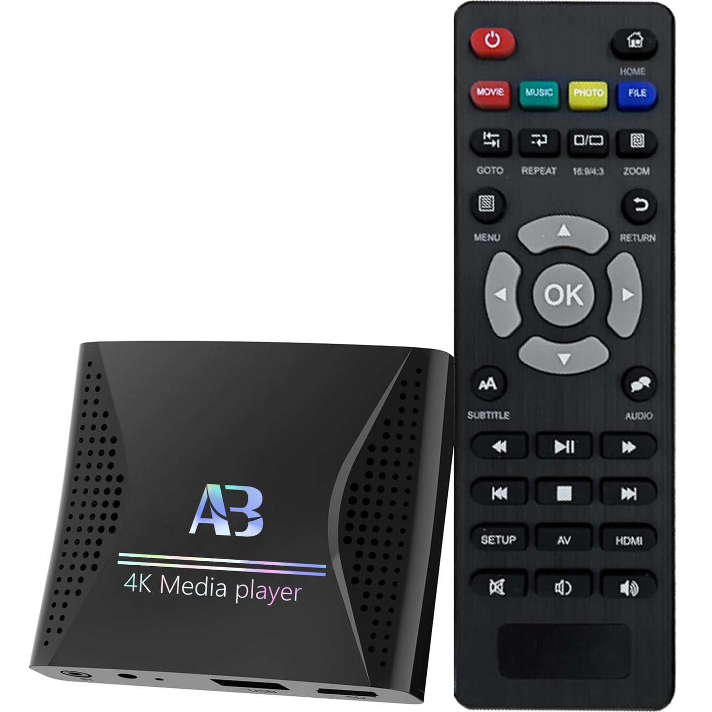 4K Ultra HD Digital Media Player for USB Drives and microSD Cards,Featuring HDMl and Analogy AV,Digital Signage,with Automatic Playback,Resume and Looping Capability for H.265 Videos,Music and Photos
