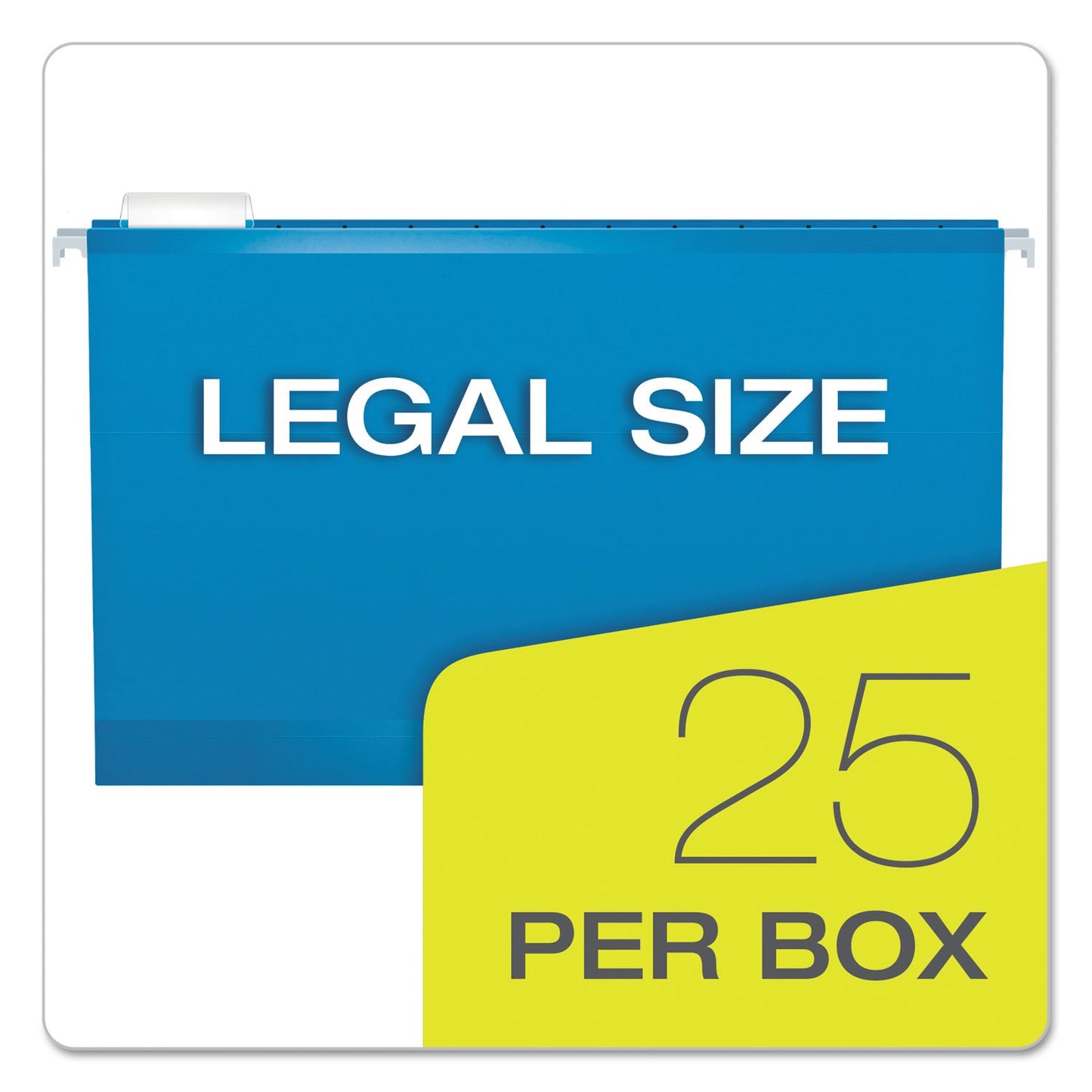 Pendaflex Extra Capacity Reinforced Hanging Folders, Legal Size, Blue, 25 per Box (04153X2 BLU)