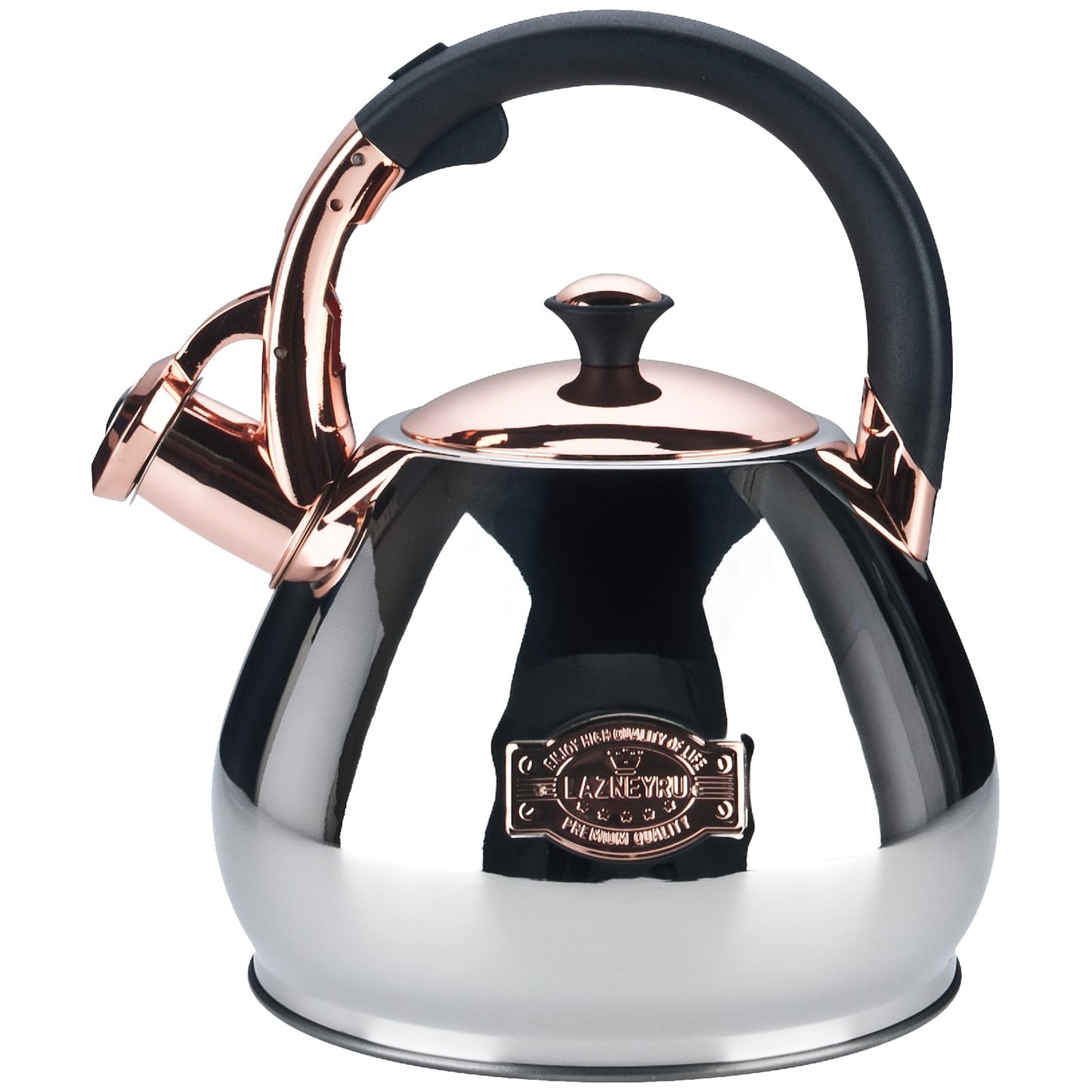 Tea Kettle Stovetop Whistling Kettle Teapot, 3Quart Tea Pot Stainless Steel Teakettle for Stove Top with Heat Proof Ergonomic Handle
