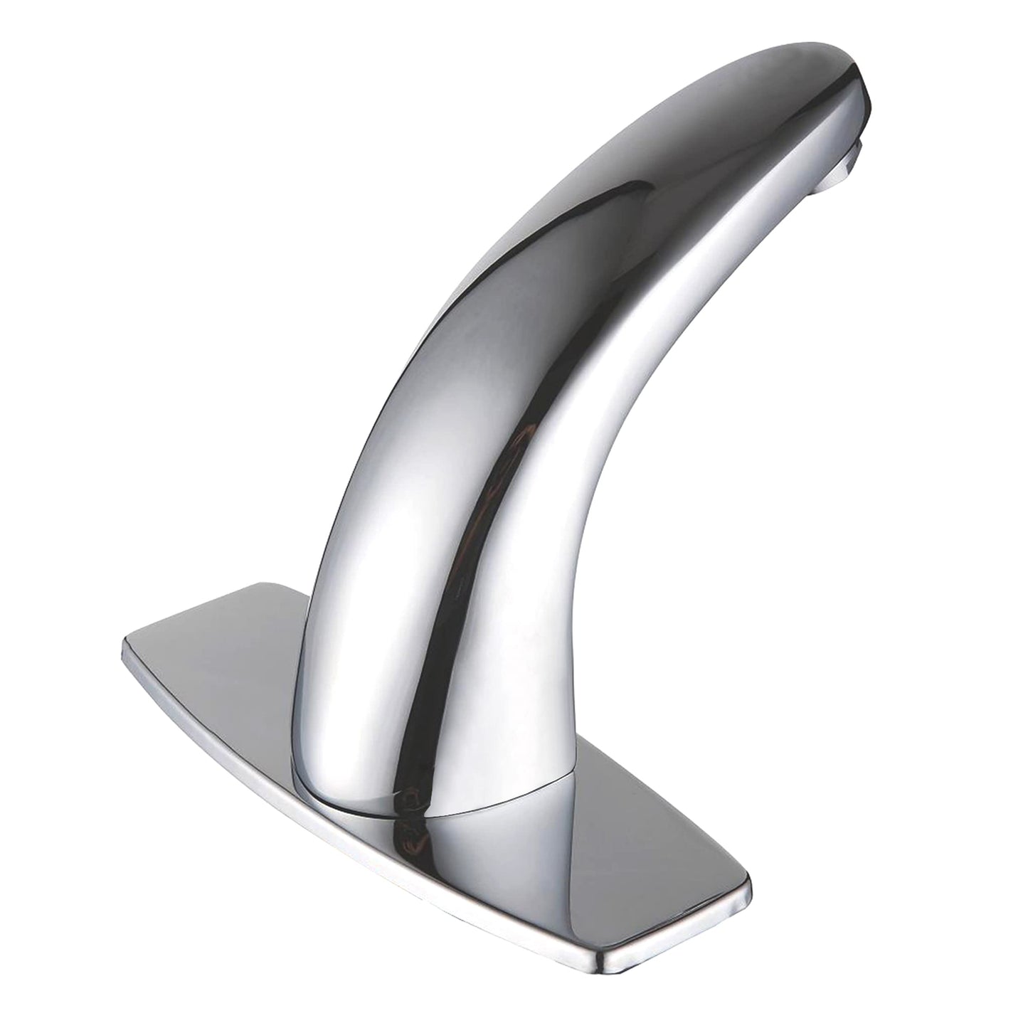 Gangang Touchless Bathroom Faucet, Single Hole Convenient Chrome Motion Sensor Faucet Adjustable Water Temperature, Save Water Robinet Automatique, Powered by 4 AA Alkaline Batteries, Easy to Install.