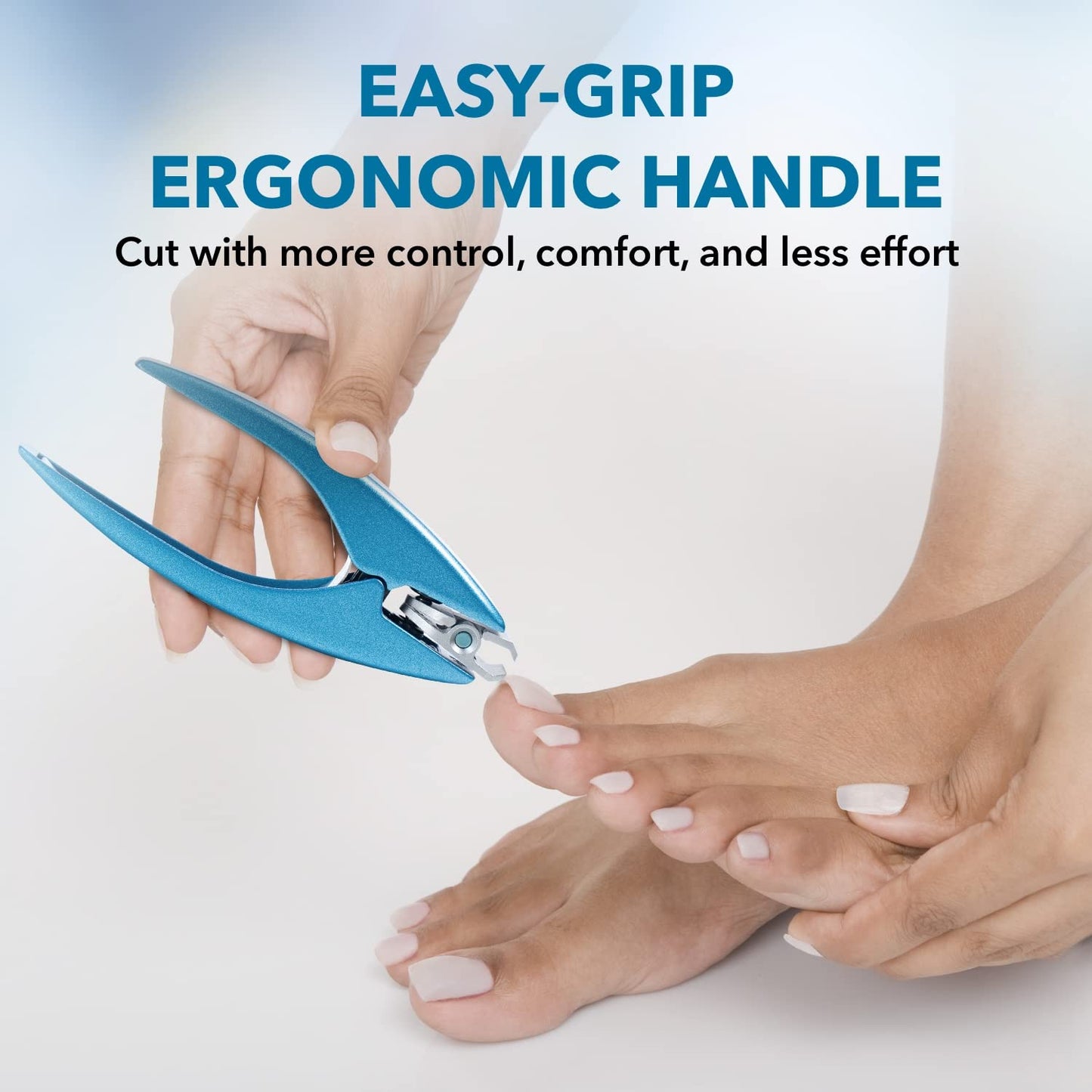 ClipperPro Omega Select Toenail Clipper - Strong Heavy Duty Nail Clippers | Toenail Clippers for Thick Nails with 180 Degree Swivel Head