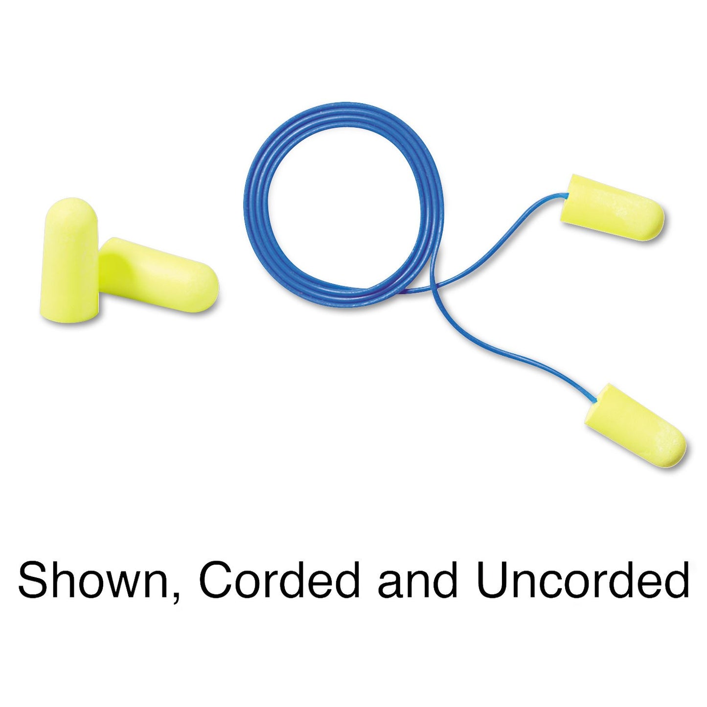 3M Ear Plugs, 200 Pairs/Box, E-A-Rsoft Yellow Neons 312-1250, Uncorded, Disposable, Foam, NRR 33, Drilling, Grinding, Machining, Sawing, Sanding, Welding, 1 Pair/Poly Bag