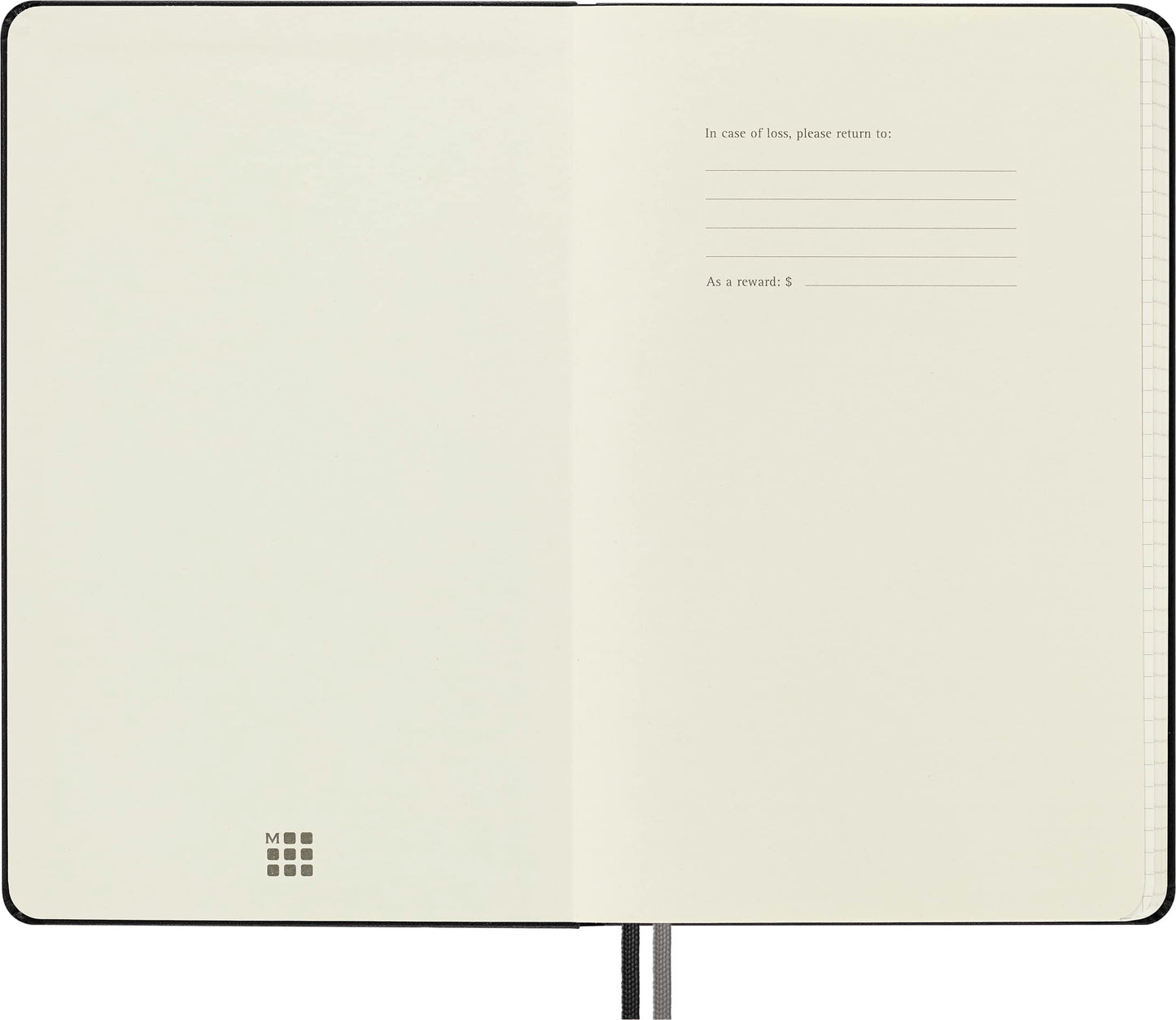 Moleskine Classic Expanded Notebook, Hard Cover, Large (5" x 8.25") Squared/Grid, Black, 400 Pages