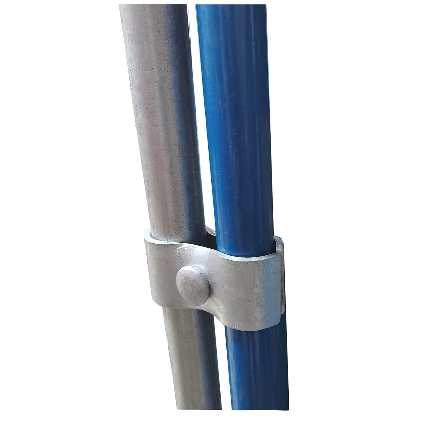 Chain Link Fence Panel Clamps for 1-3/8" Pipe Frames - Dog Kennel/Run or Temporary Fence Saddle Clamps (8 Set)