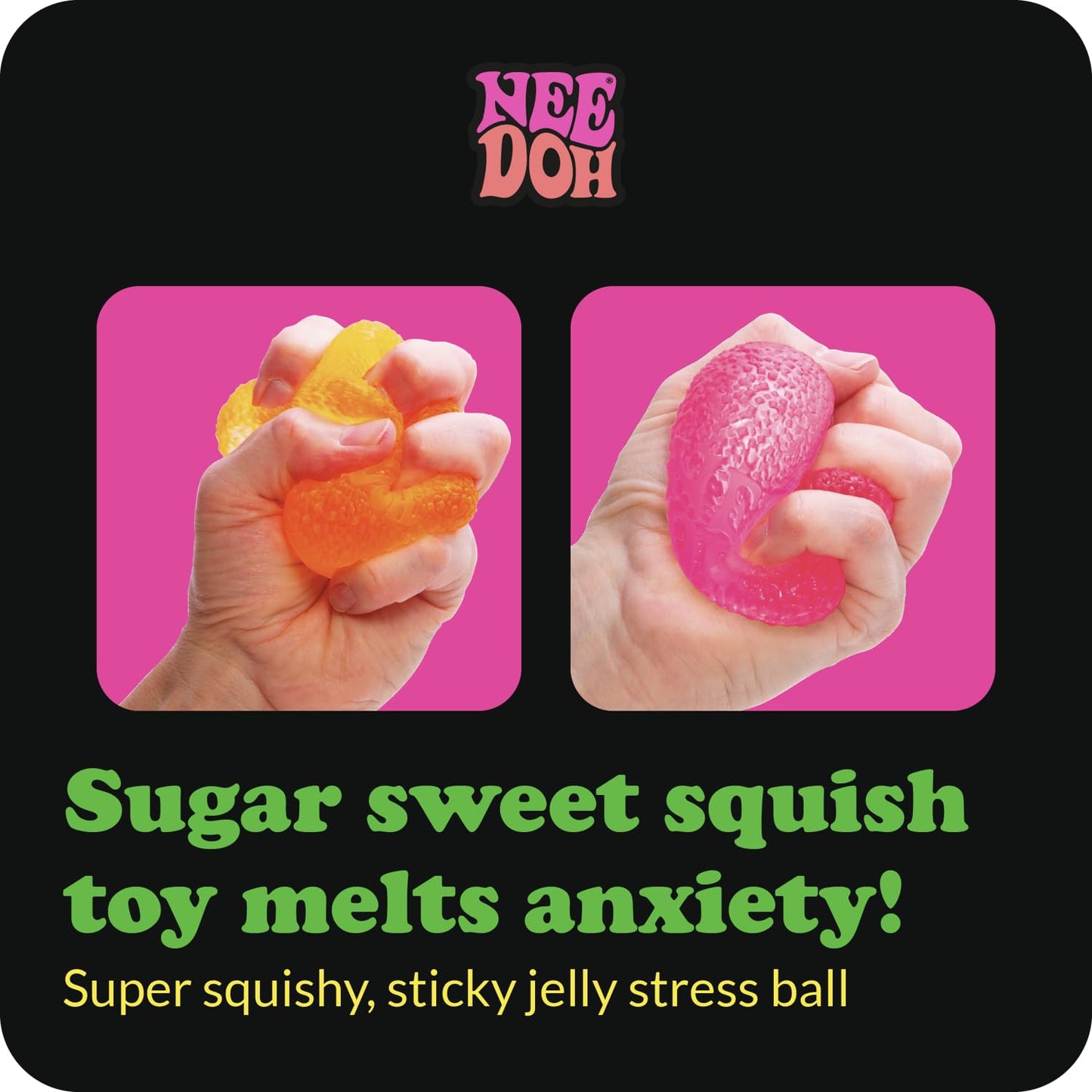Schylling NeeDoh - Gumdrop - Soft Sensory Fidget Toy - Collectible Stress Balls - Ages 3+ - GDND