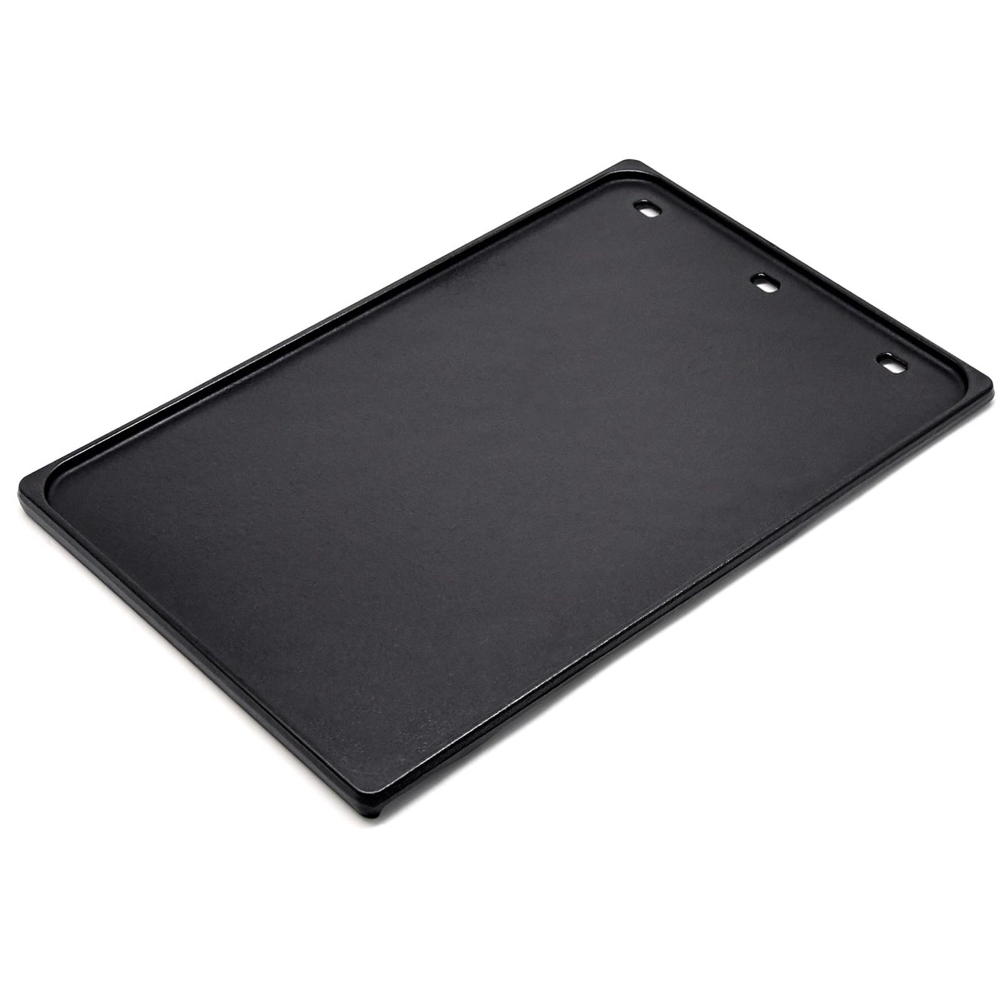 Criditpid BBQ Cast Iron Reversible Griddle Replacement Parts for Napoleon Rogue 425 Gas BBQ Grill, 11 3/5" x 17 3/4", 1 Pack.