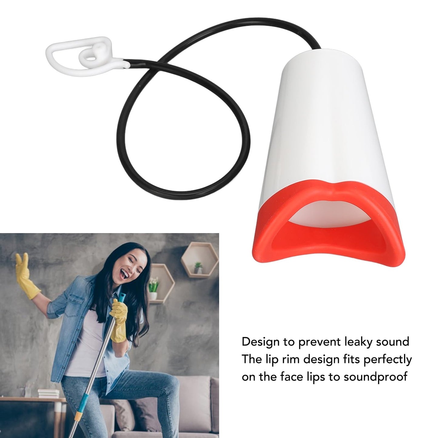 Vocal Dampener for Singing Practice, Performers, Stress Relief, Vocal Steamer for Singers, Soundproof Home Learning Dome Singing Straw, Waterproof and Easy to Clean