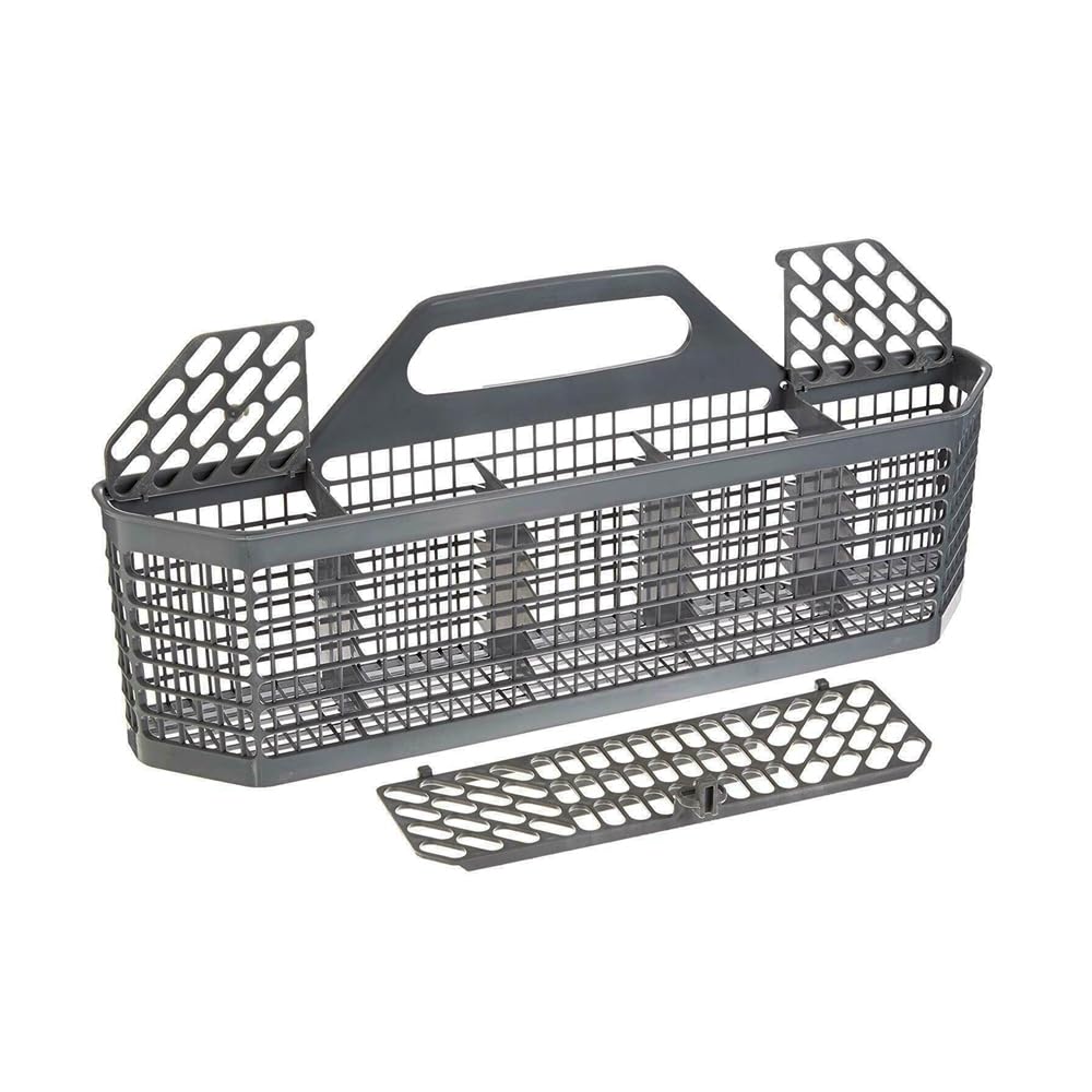 NORMICHIC Dishwasher Silverware Cutlery Basket Replacement WD28X10128,Universal Dishwasher Utensil Storage Basket for small items WD28X10127 WD28X10131 WD28X10132 PS959351 (Grey)