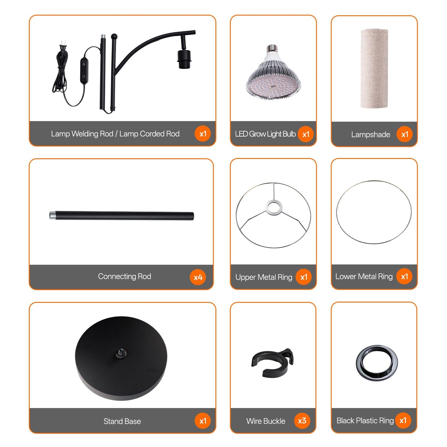 Bstrip 70.8″ Tall Grow Lights for Indoor Plants, 3000K Full Spectrum Plant Light with Stand, Auto On/Off Timer & Adjustable Angle, 25W Led Floor Lamp for Plant Growth