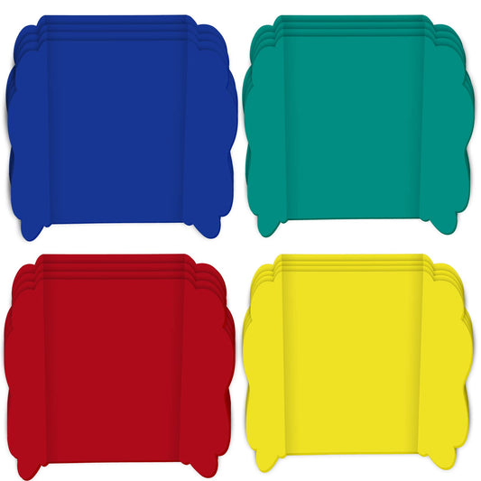 16 Pcs 14 x 22 Inch Trifold Poster Board Assorted Color Trifold Display Boards for Science Fair Project Presentation Corrugated Cardboard for Portable Project Board Business Presentations Meeting
