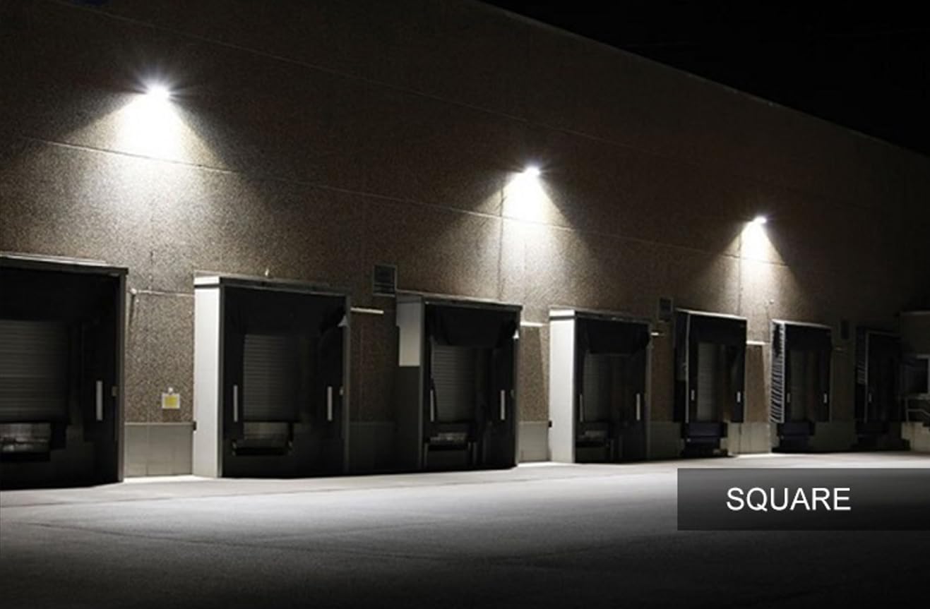 MW LED Motion Sensor Outdoor Flood Light, 40W Ultra Bright 4500LM, 5000K Waterproof LED 3-Head Security Light, Dusk to Dawn Mode, cETL Certified