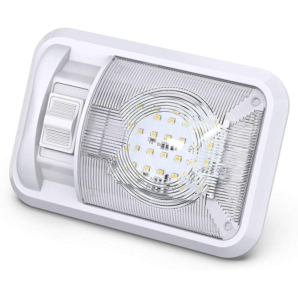 ANYPOWK 12 Volt LED RV LED Lights with ON/Off Switch - Daylight 6500K 3.5 W 400LM, Interior Lighting for RV Van Trailer Camper Boat - Pack of 4