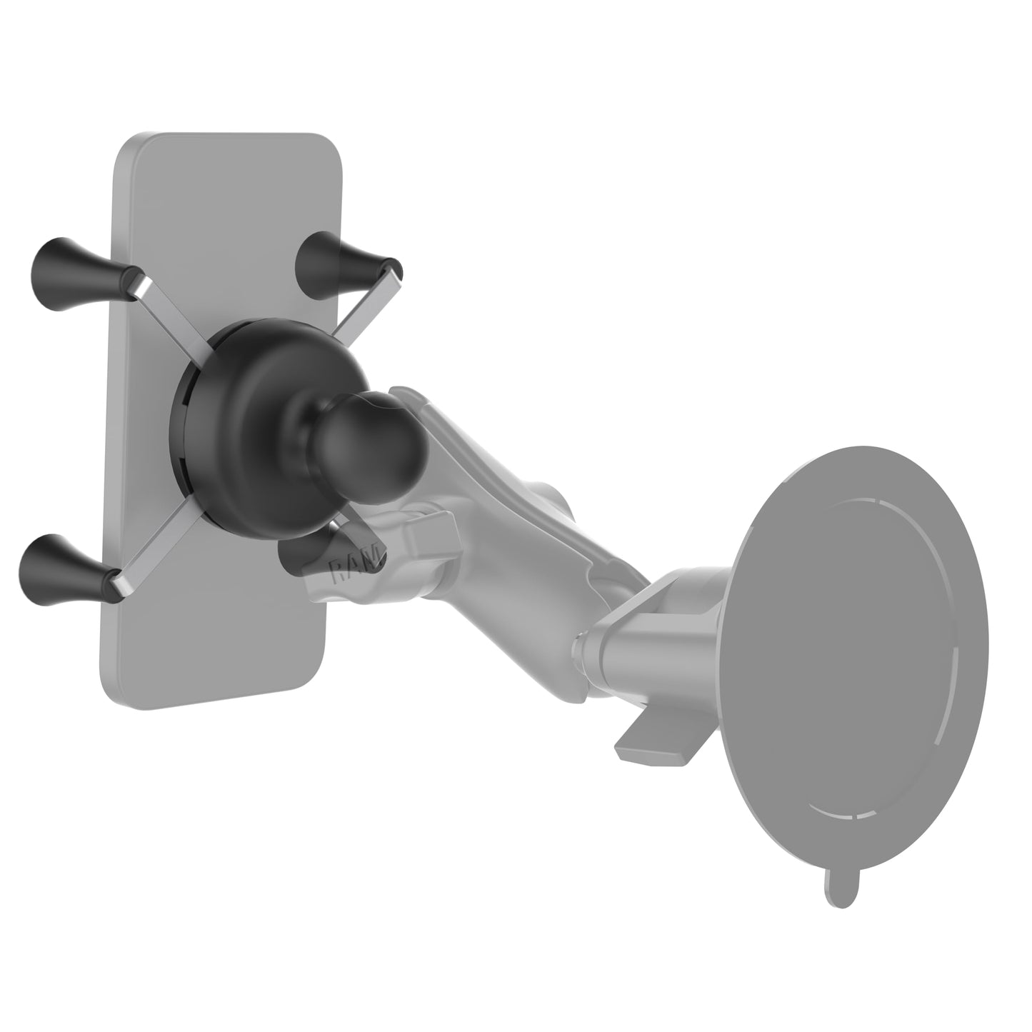 Ram Mount Cradle Holder for Universal X-Grip Cellphone/iPhone with 1-Inch Ball - Non-Retail Packaging - Black