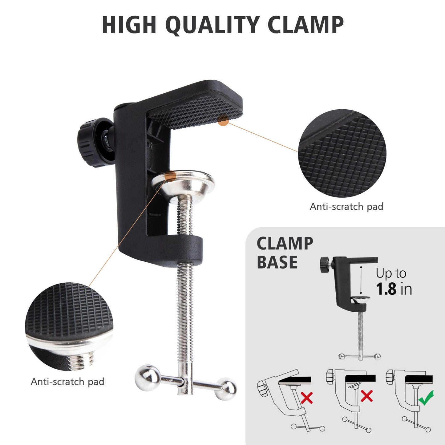 SUNMON QuadCast Boom Arm - Upgraded Red Boom Arm for QuadCast with Mic Windscreen, Sound Insulation and Noise Reduction, Microphone Arm with 3/8" to 5/8" Adapter