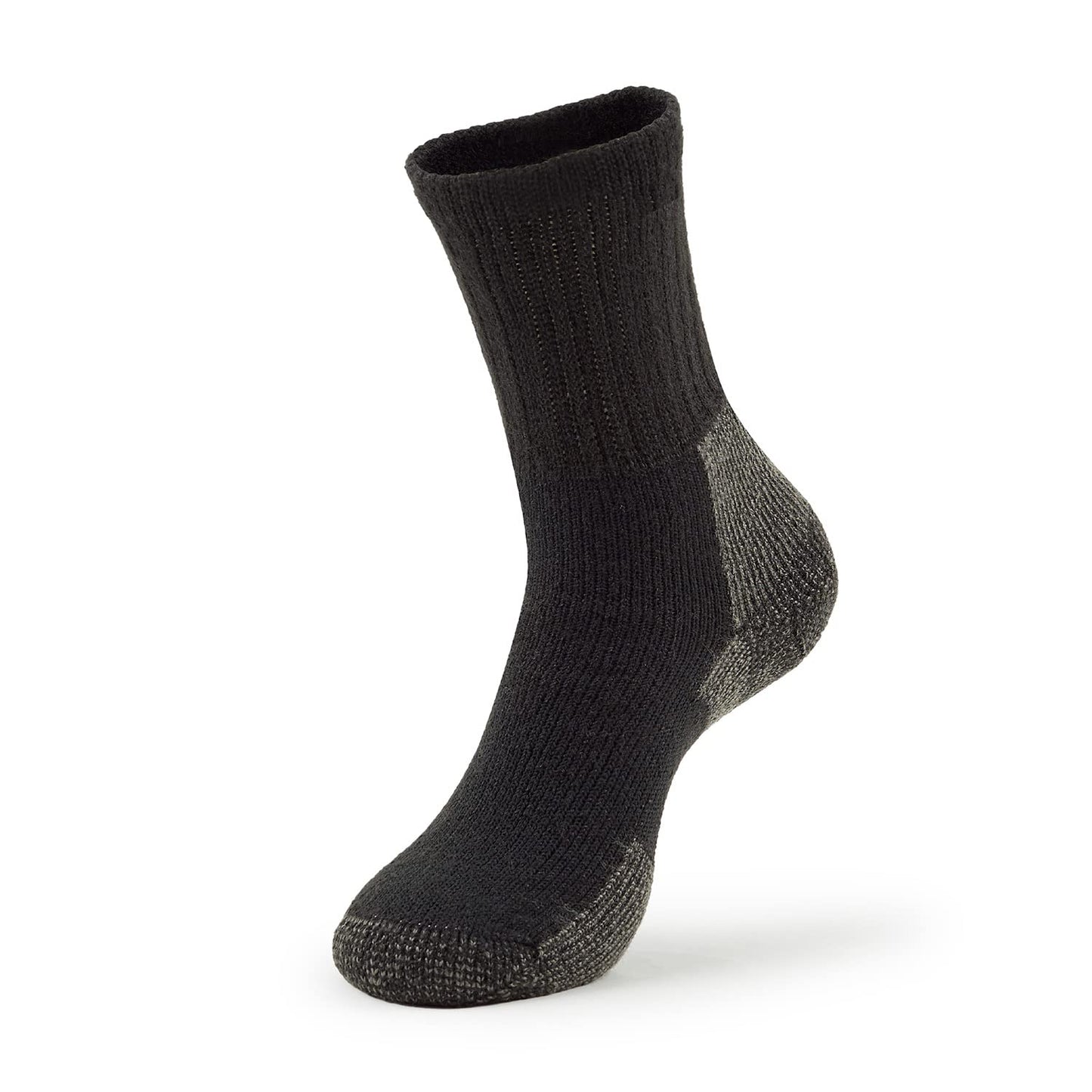 thorlos Men's Kx Max Cushion Hiking Crew Socks, Black (3 Pair Pack), Large