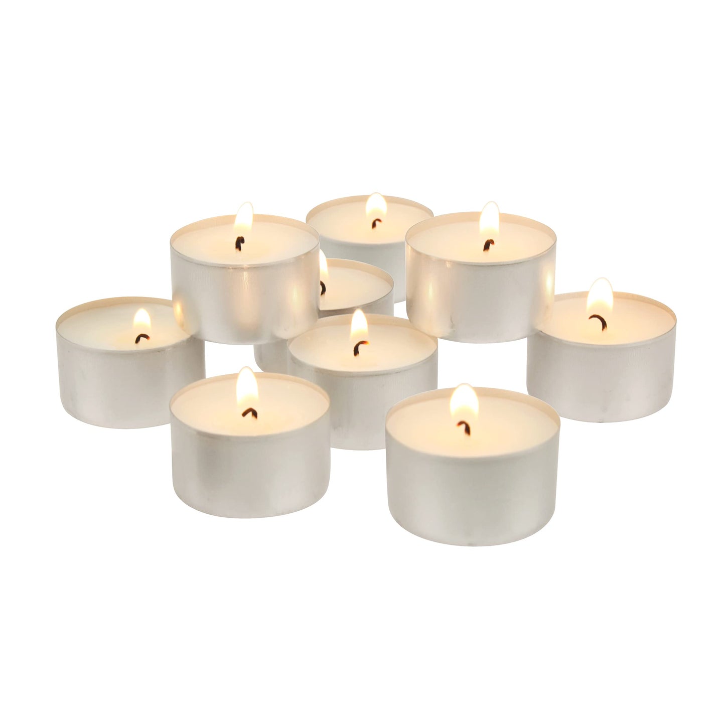 Stonebriar Collection SM-TL200 Tealight Candles, 6 to 7 Hour Extended Burn Time, White (Pack of 200)