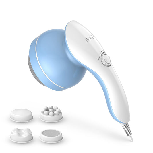 Asopal Cellulite Massager, Hand Held Deep Tissue Massager for Muscles, Back, Shoulder, Neck, Leg, Calf,Foot, Electric Percussion Body Massage Machine